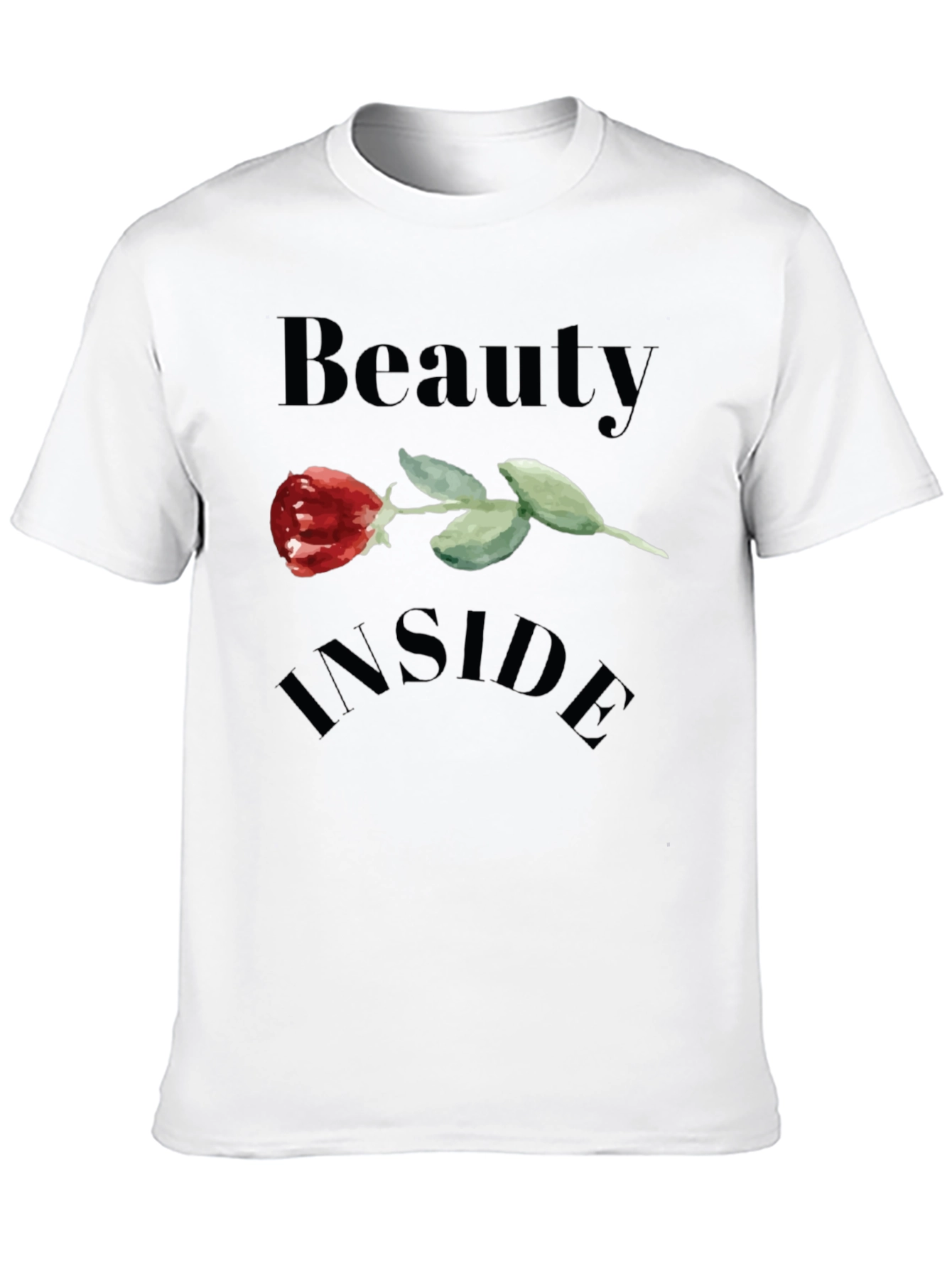 Beauty Inside Rose Graphic T-Shirt