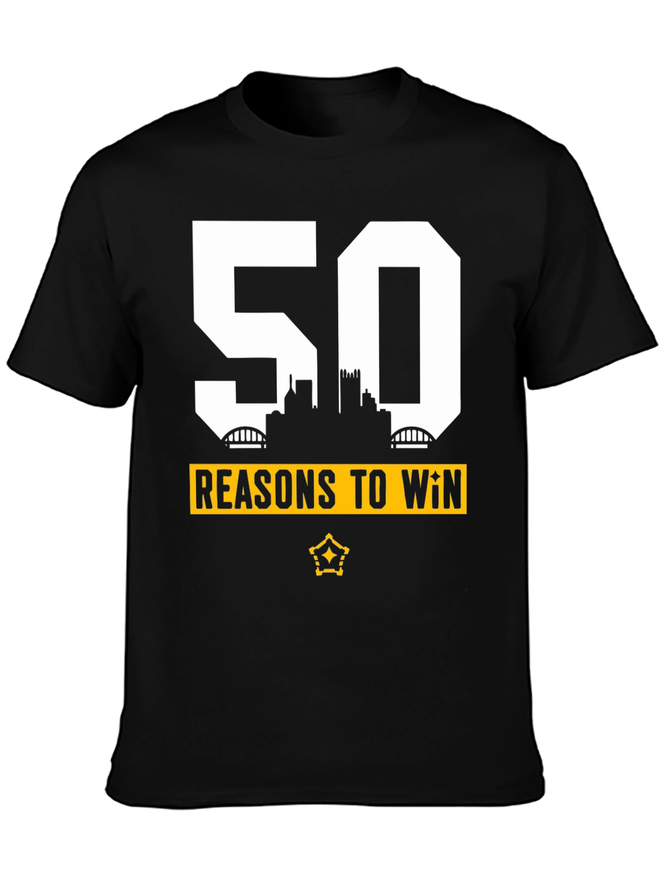 Reasons to Win Tee - Black Cotton Blend