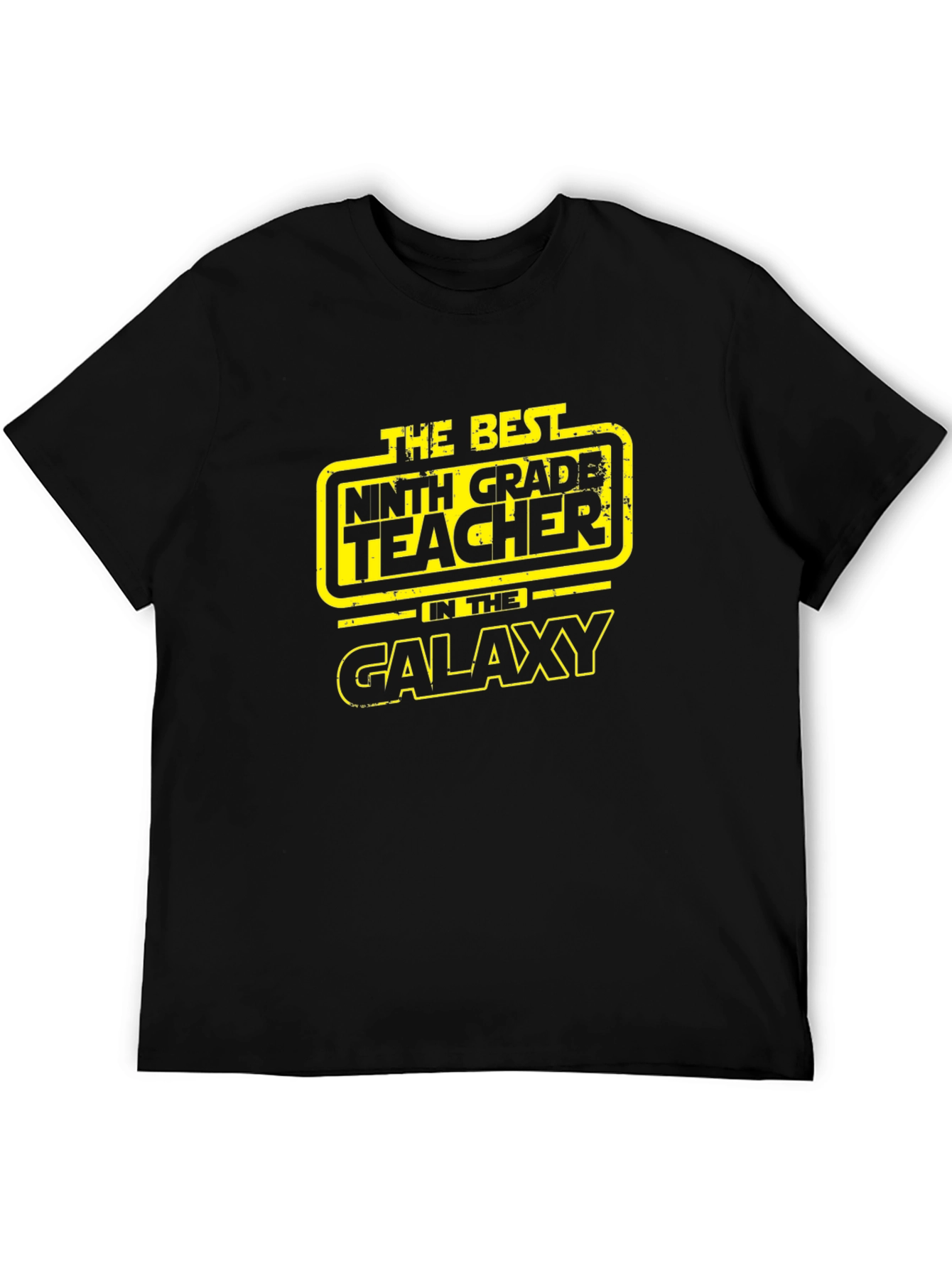 Best 9th Grade Teacher in Galaxy Black T-Shirt