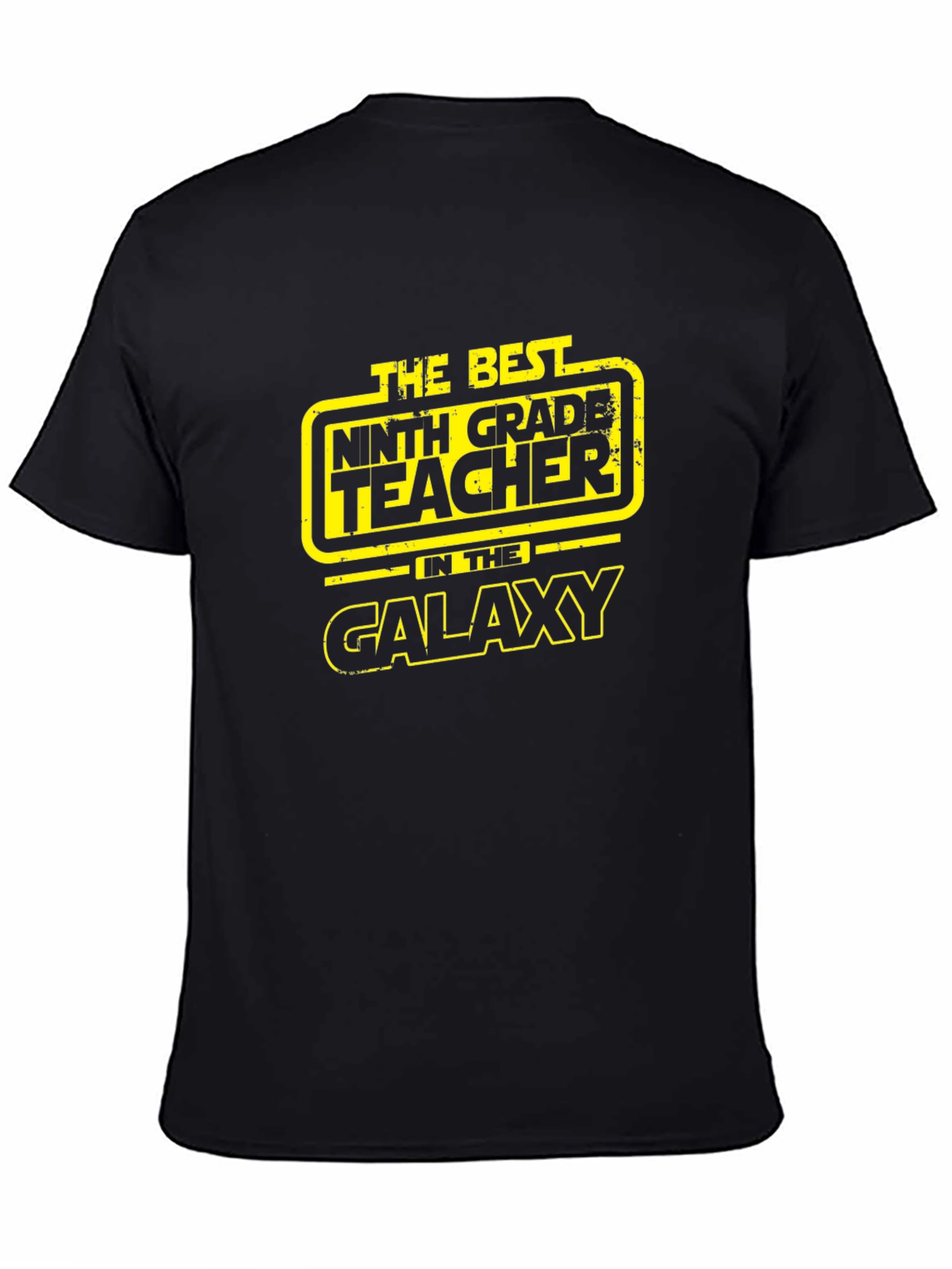 Best 9th Grade Teacher in Galaxy Black T-Shirt