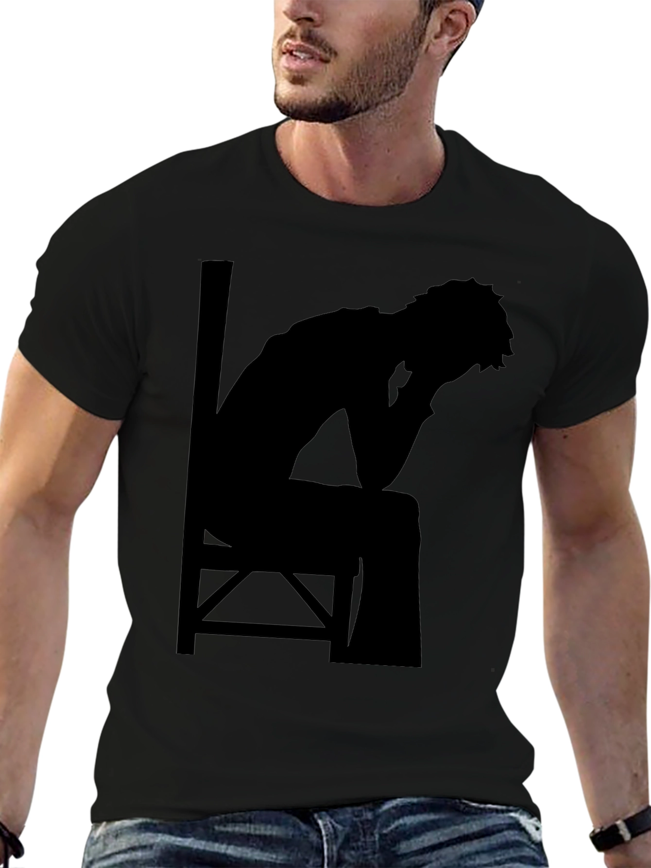 Silhouette T-Shirt - Man in Chair