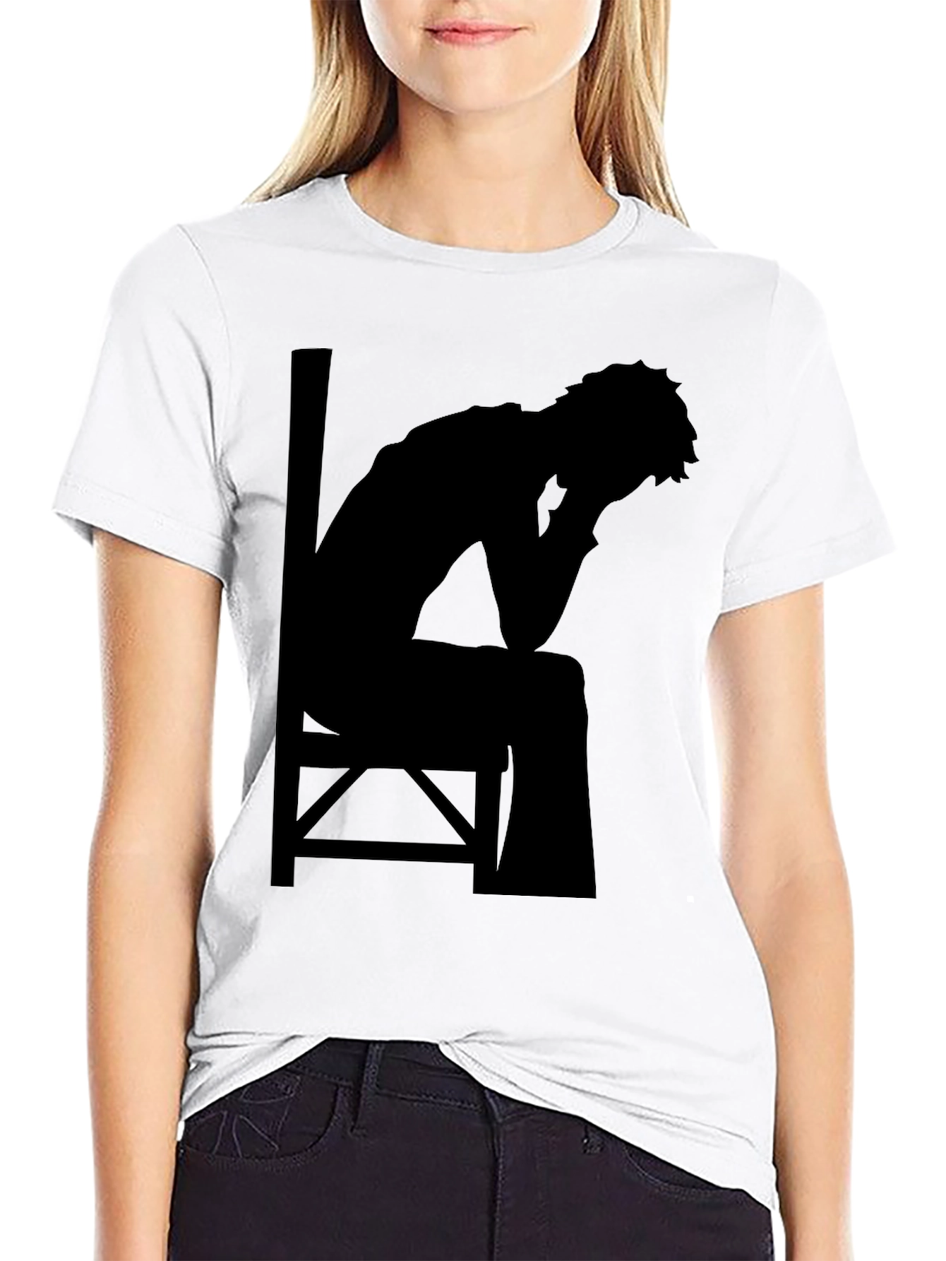 Silhouette T-Shirt - Man in Chair