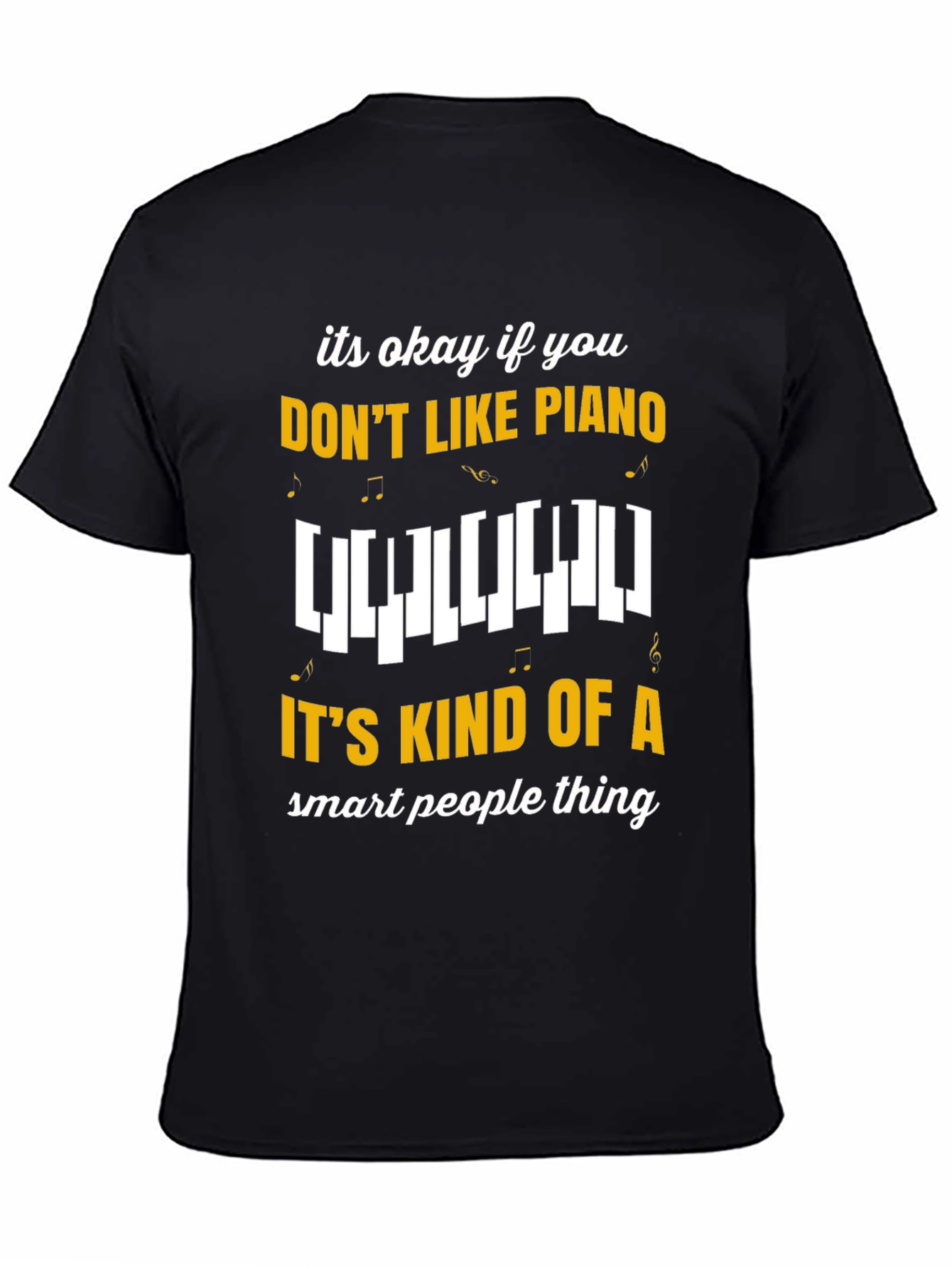 Funny Piano T-Shirt - Smart People Music Tee