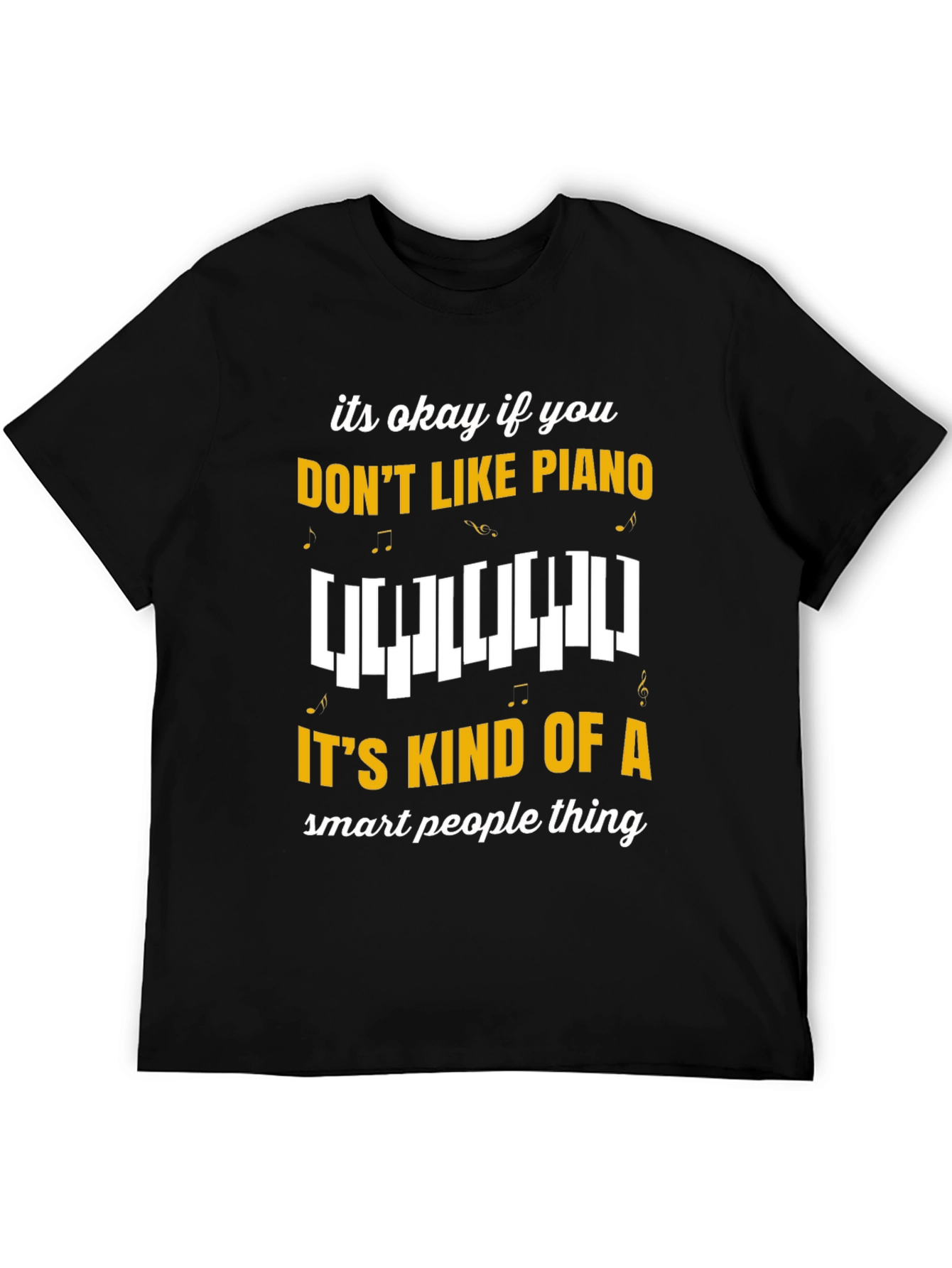 Funny Piano T-Shirt - Smart People Music Tee