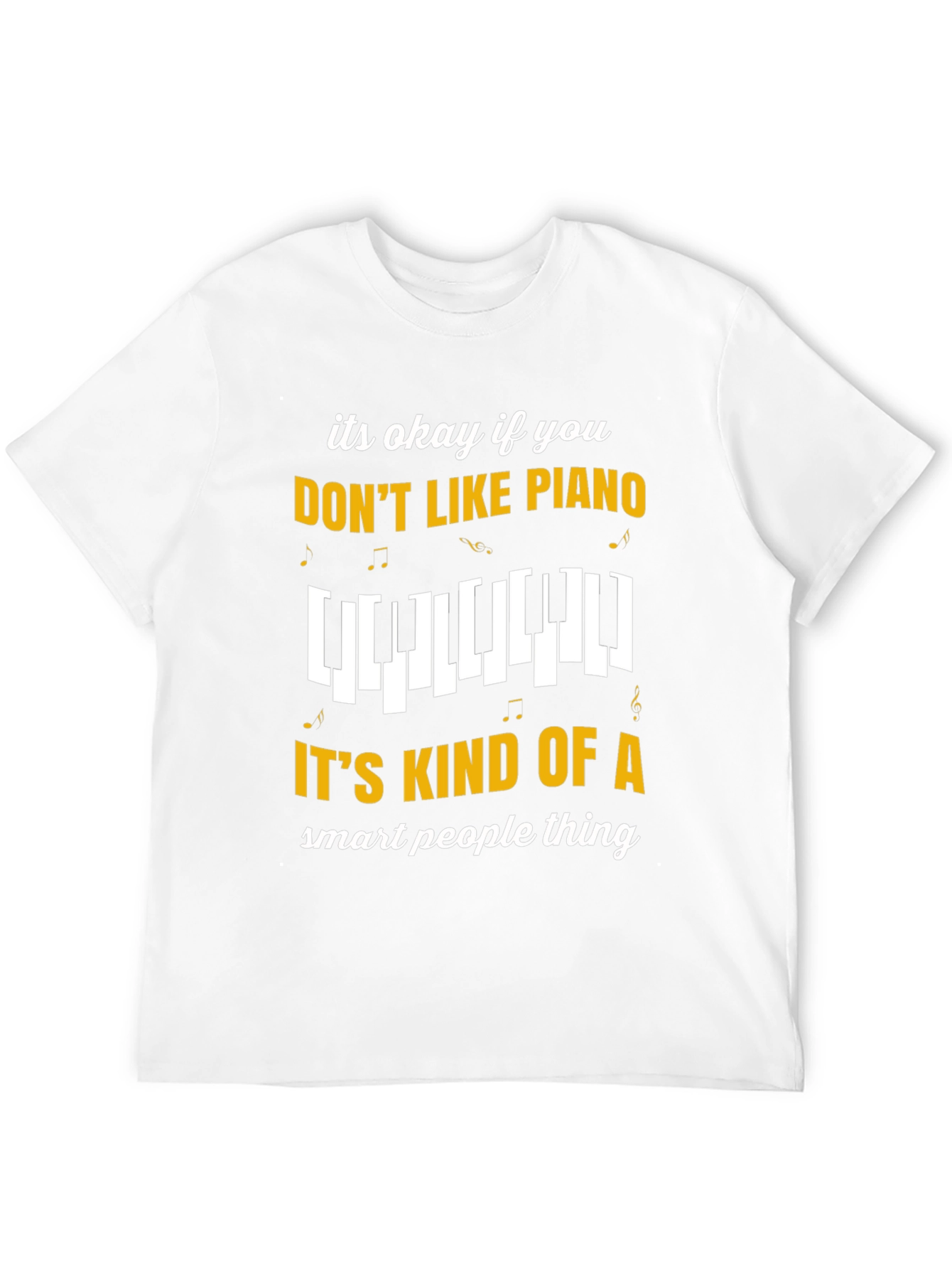 Funny Piano T-Shirt - Smart People Music Tee