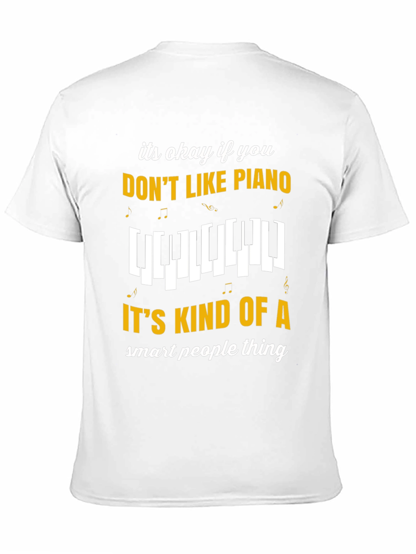 Funny Piano T-Shirt - Smart People Music Tee