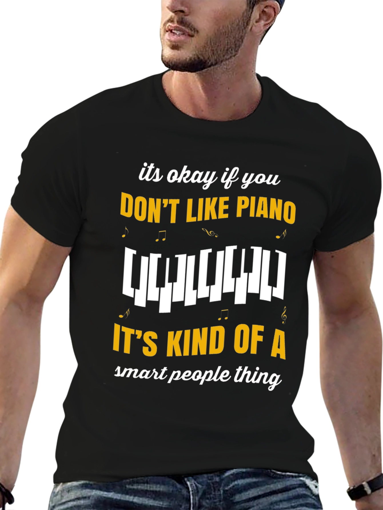 Funny Piano T-Shirt - Smart People Music Tee