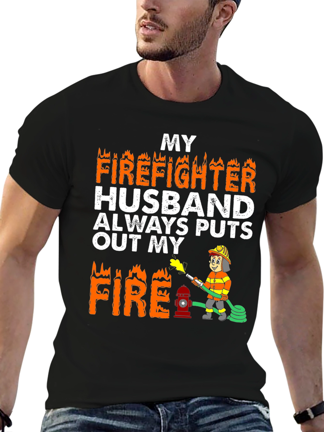 Firefighter Husband Graphic Tee