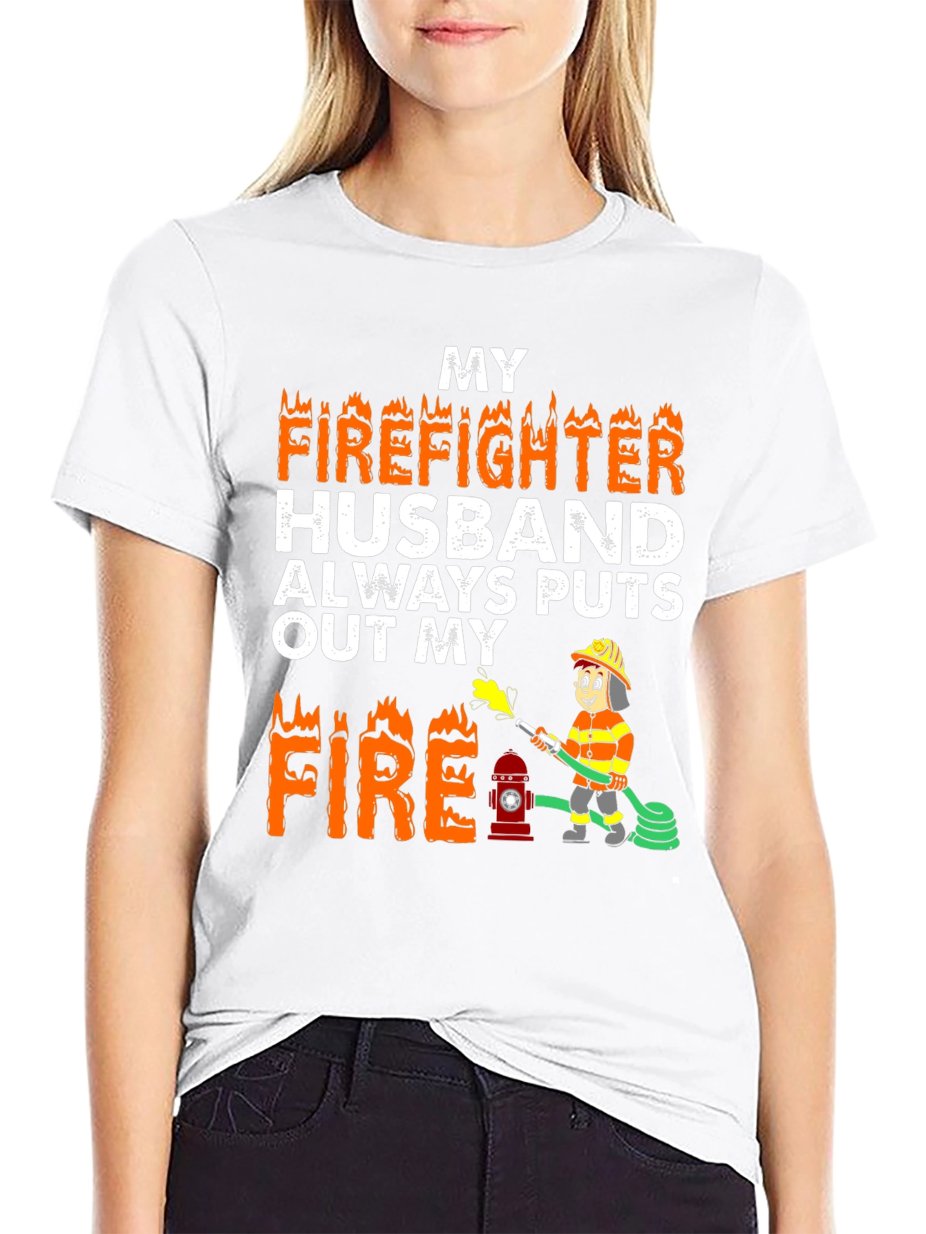 Firefighter Husband Graphic Tee