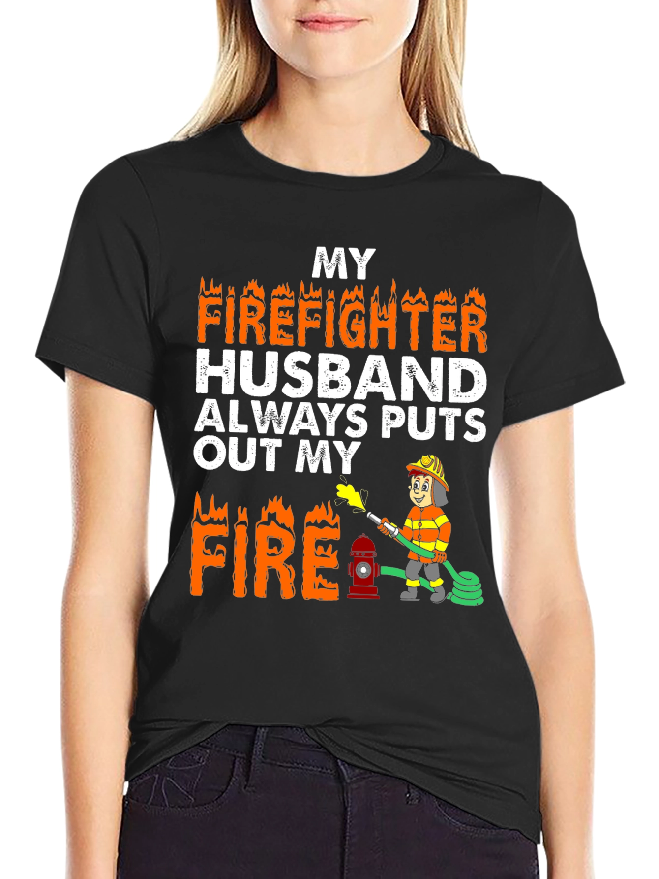 Firefighter Husband Graphic Tee