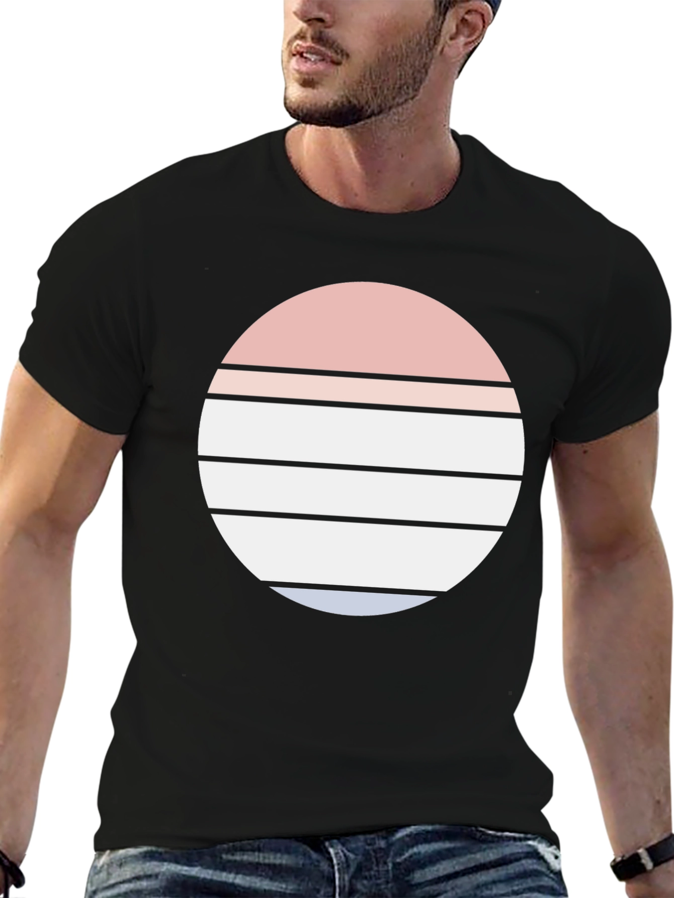 Retro Sunset Graphic Tee - Stylish Comfort