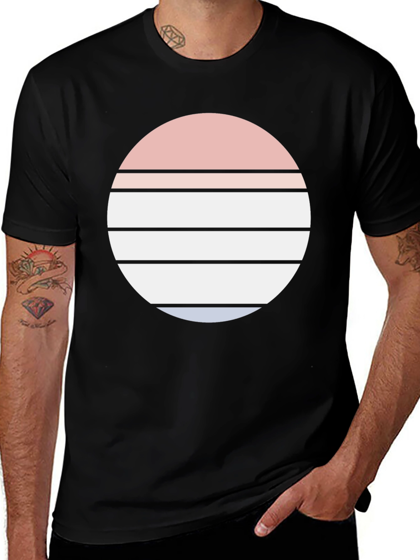 Retro Sunset Graphic Tee - Stylish Comfort