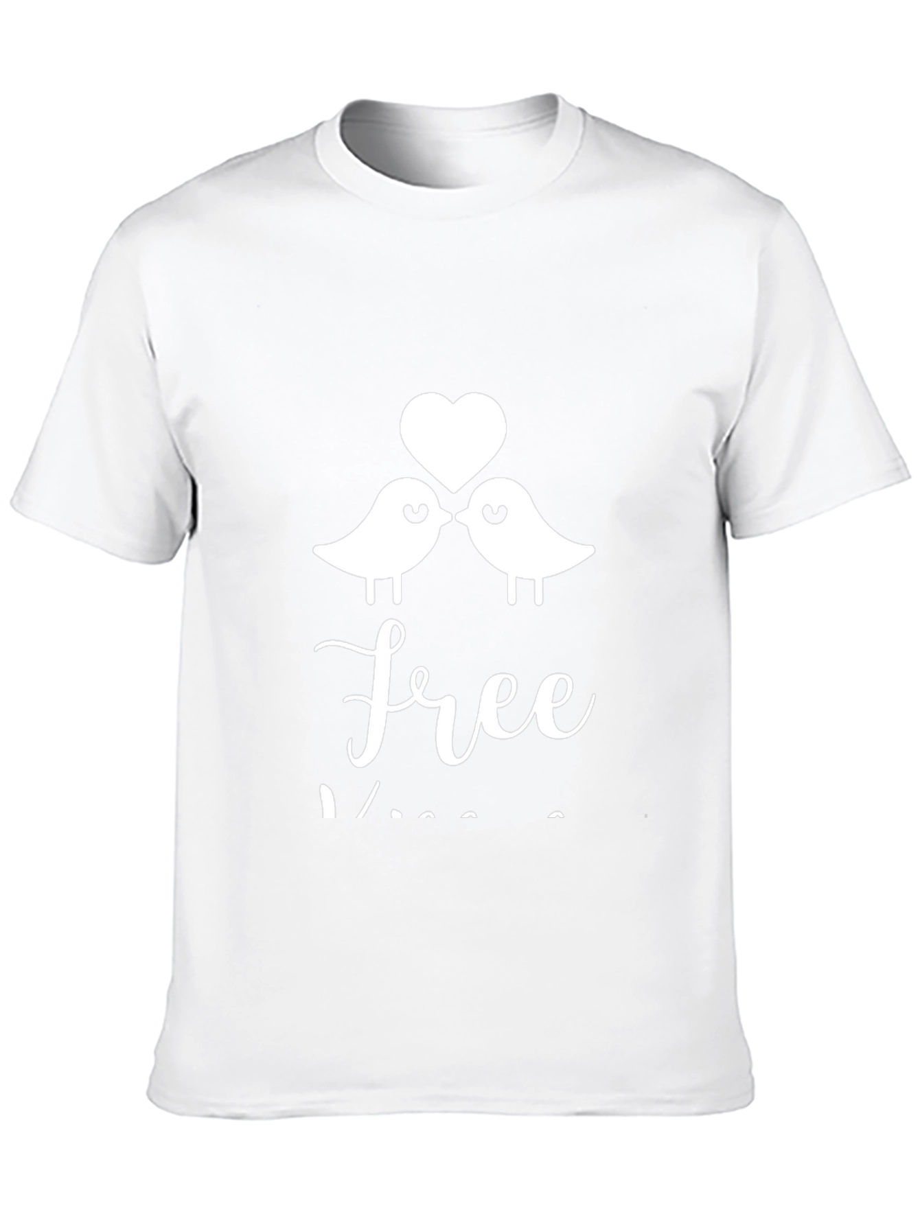 Love Birds Graphic Black T-Shirt