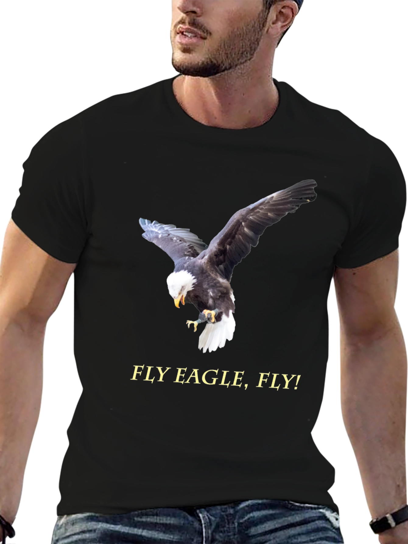Fly Eagle Fly Graphic T-Shirt