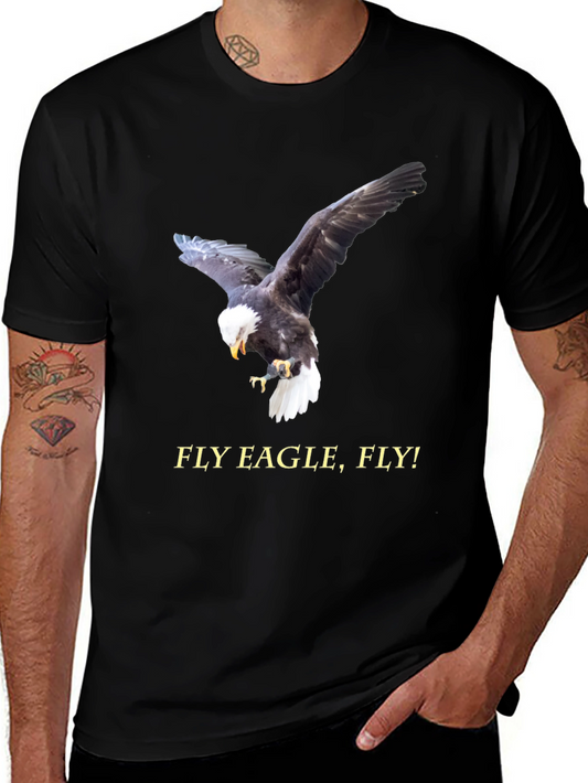 Fly Eagle Fly Graphic T-Shirt