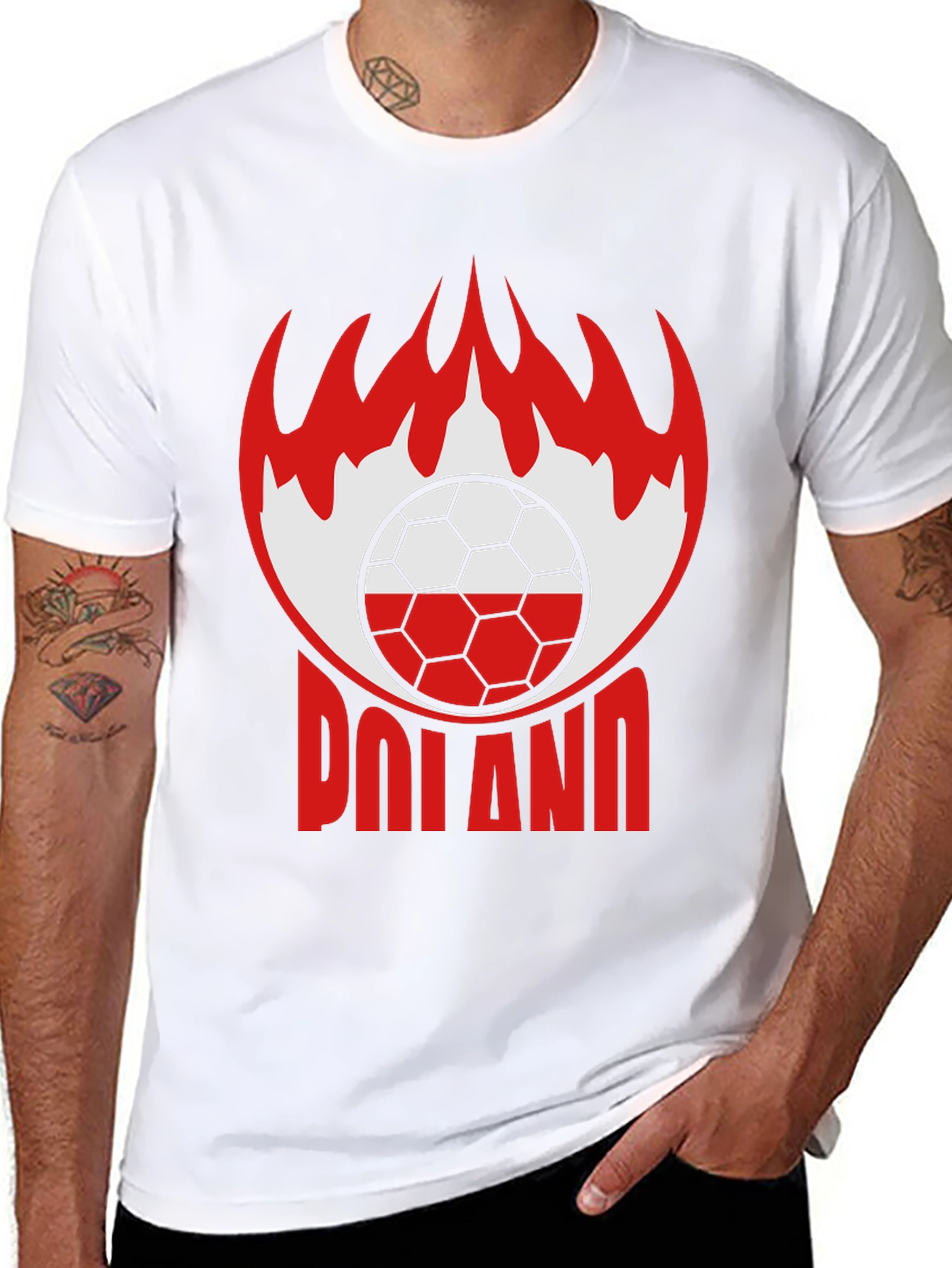 Poland Soccer Graphic Tee