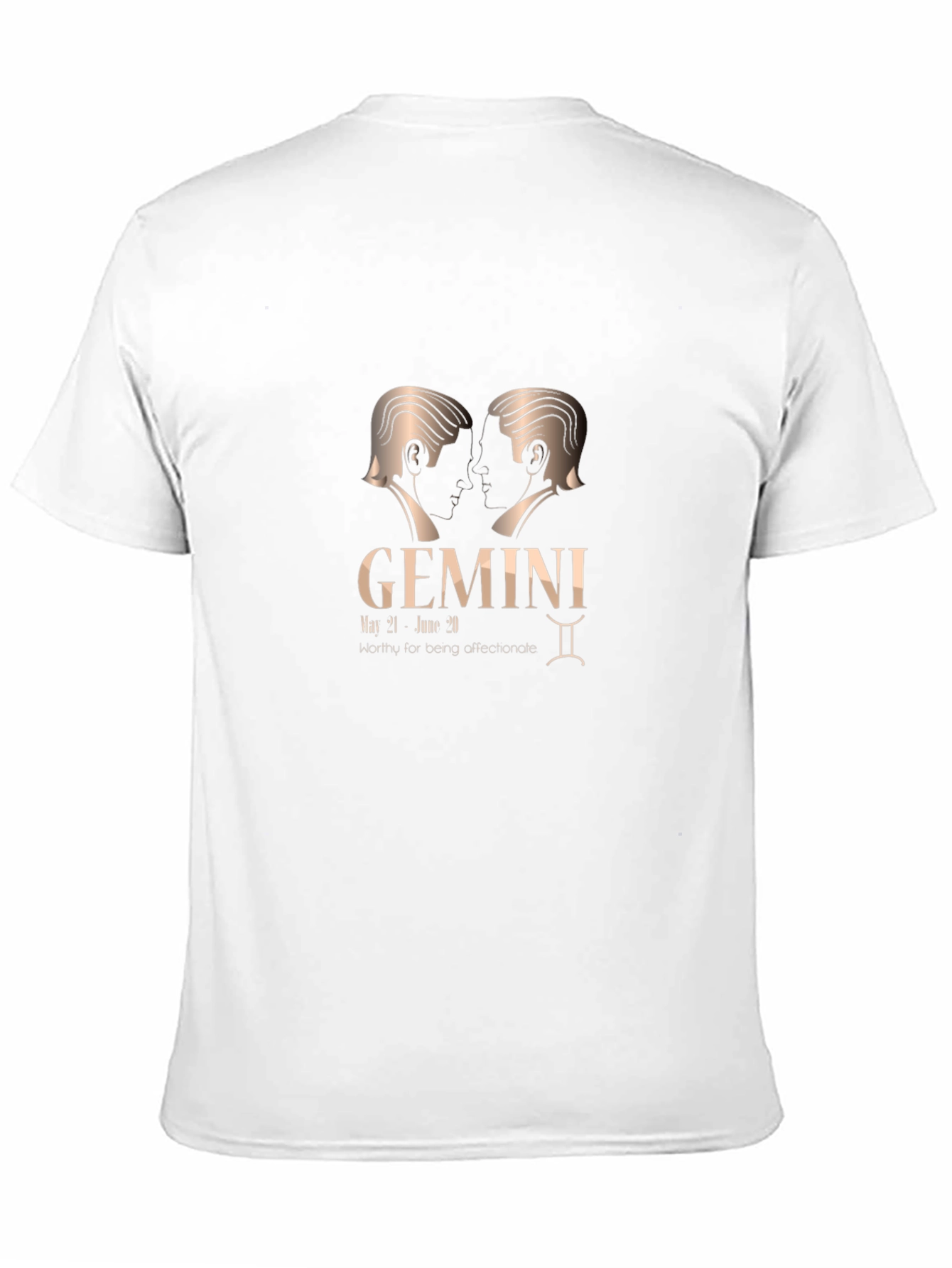 Gemini Zodiac Black Graphic T-Shirt