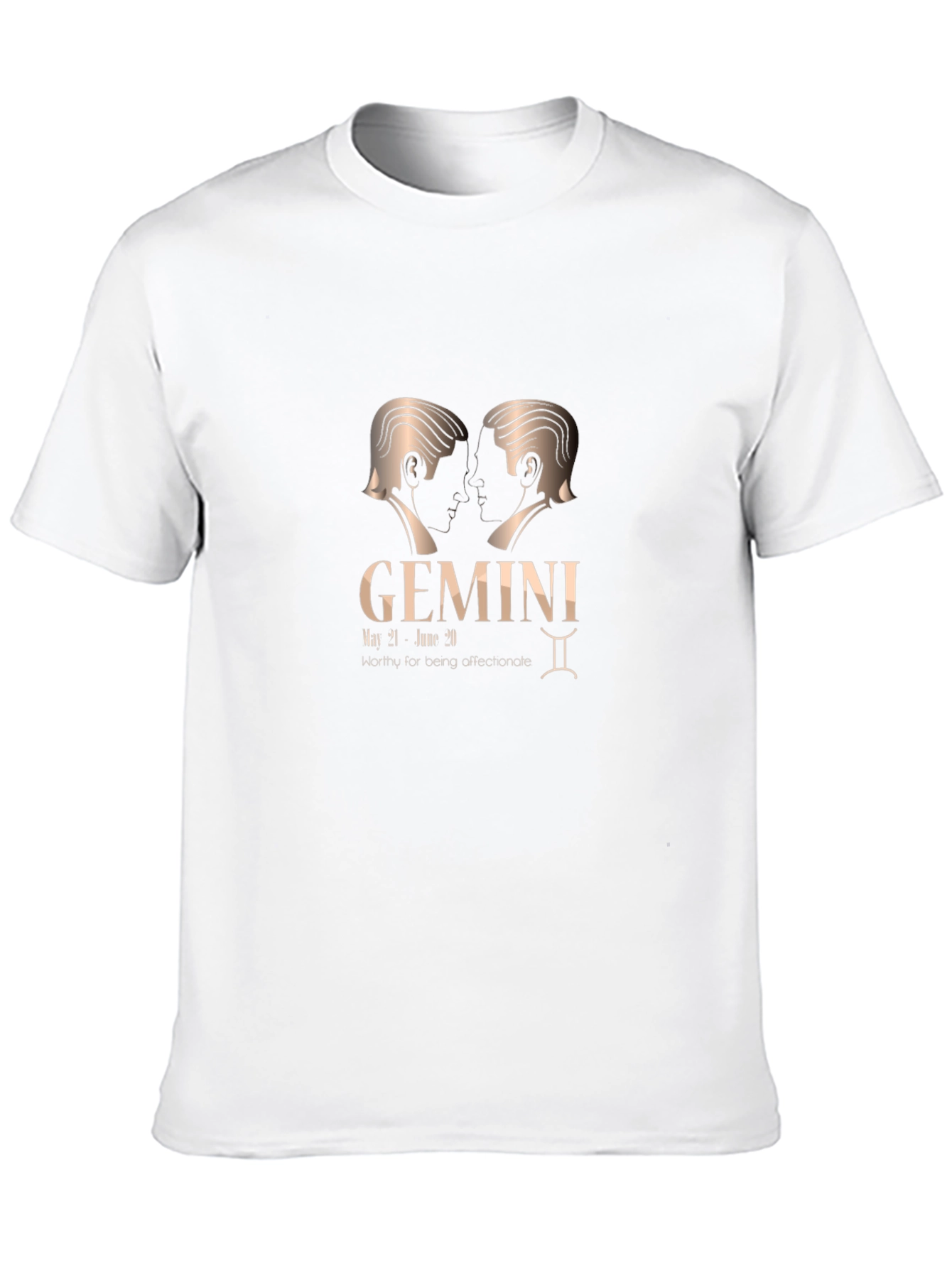 Gemini Zodiac Black Graphic T-Shirt