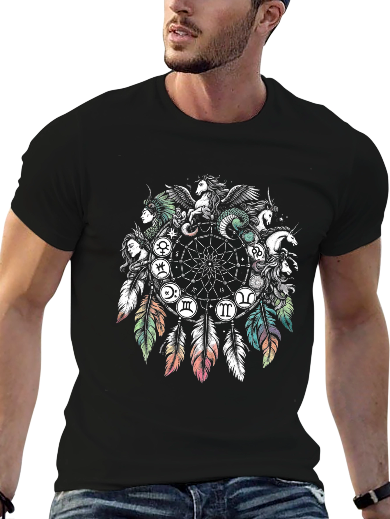Dreamcatcher Zodiac Graphic T-Shirt