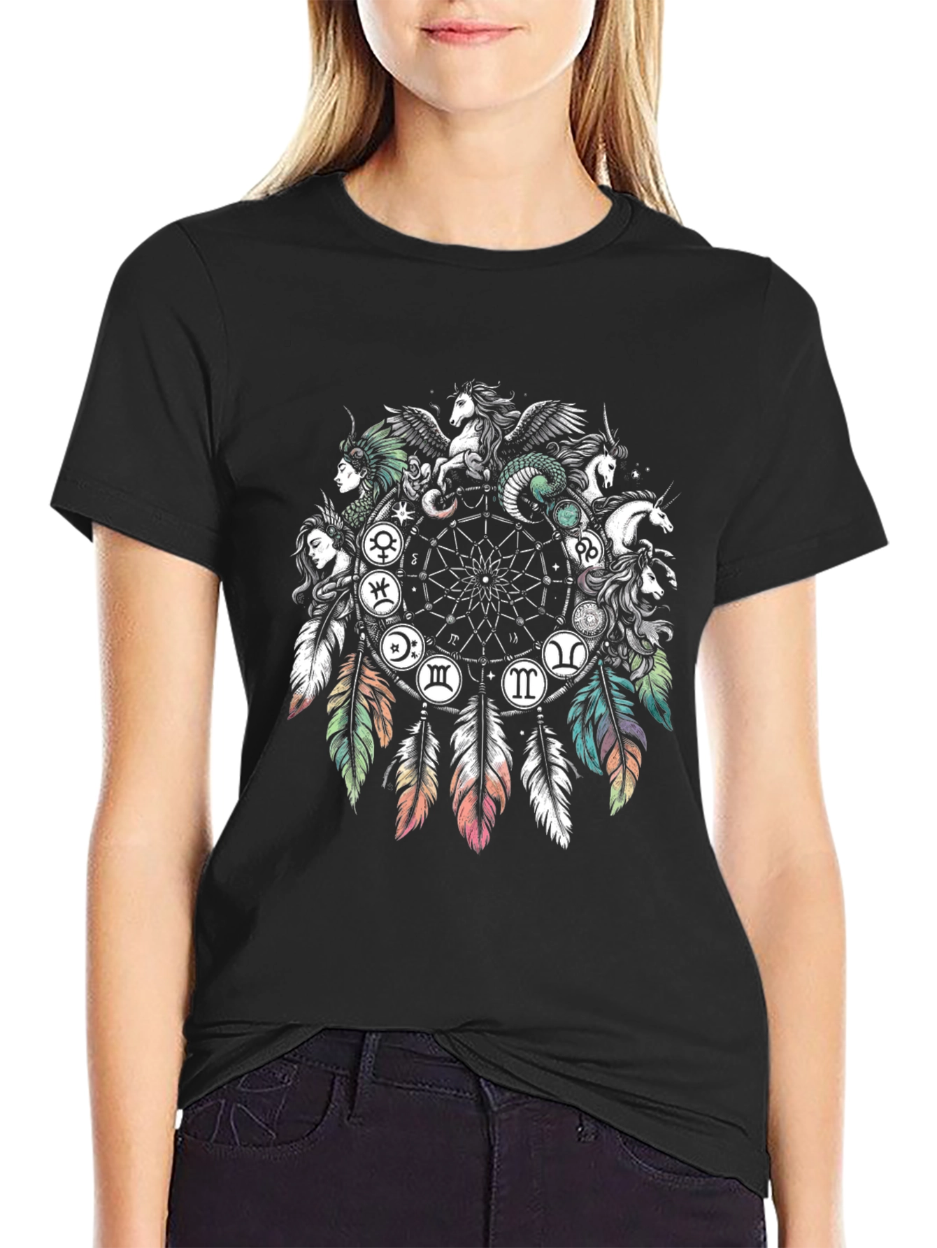 Dreamcatcher Zodiac Graphic T-Shirt