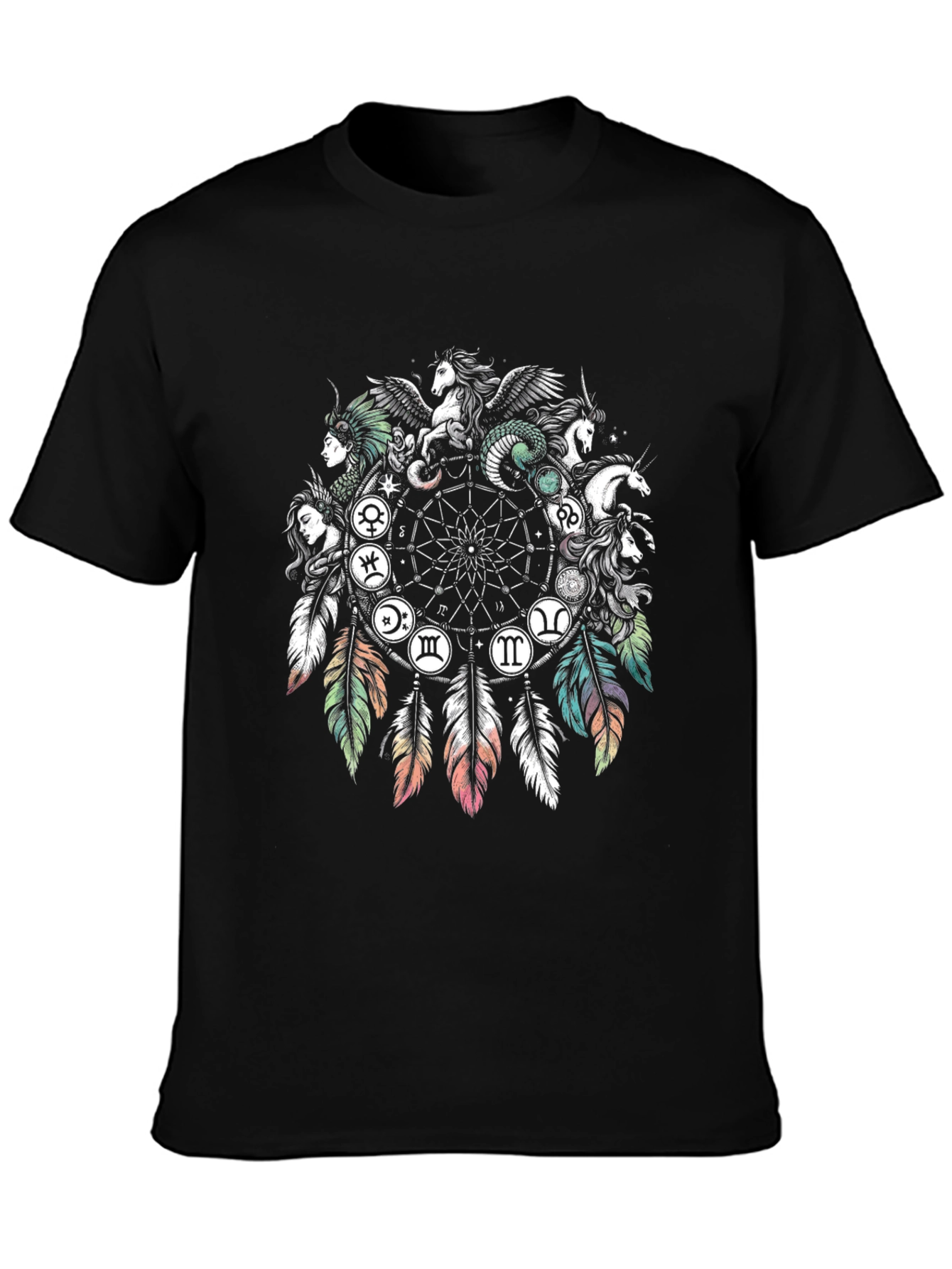 Dreamcatcher Zodiac Graphic T-Shirt