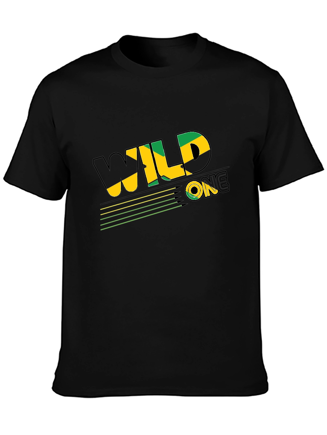 Wild One Jamaica Style Black T-Shirt