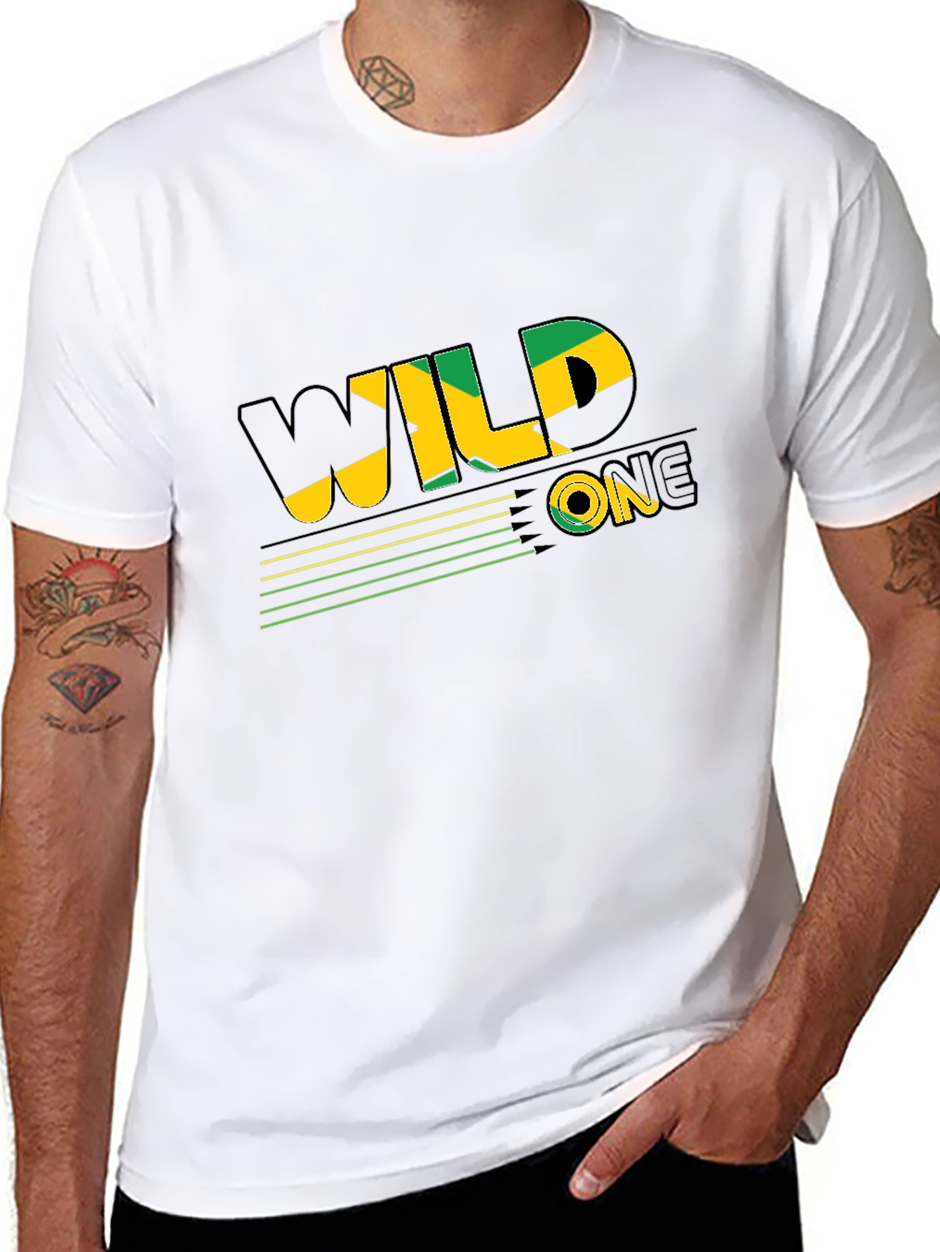 Wild One Jamaica Style Black T-Shirt
