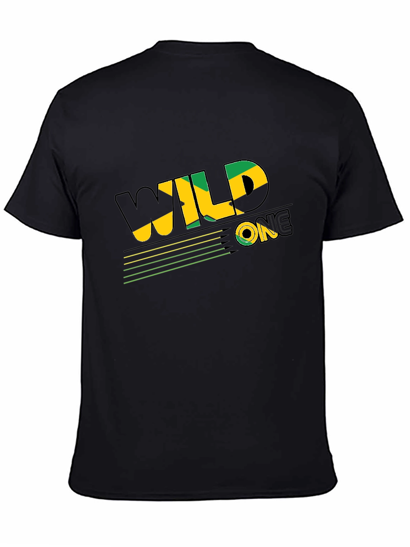 Wild One Jamaica Style Black T-Shirt