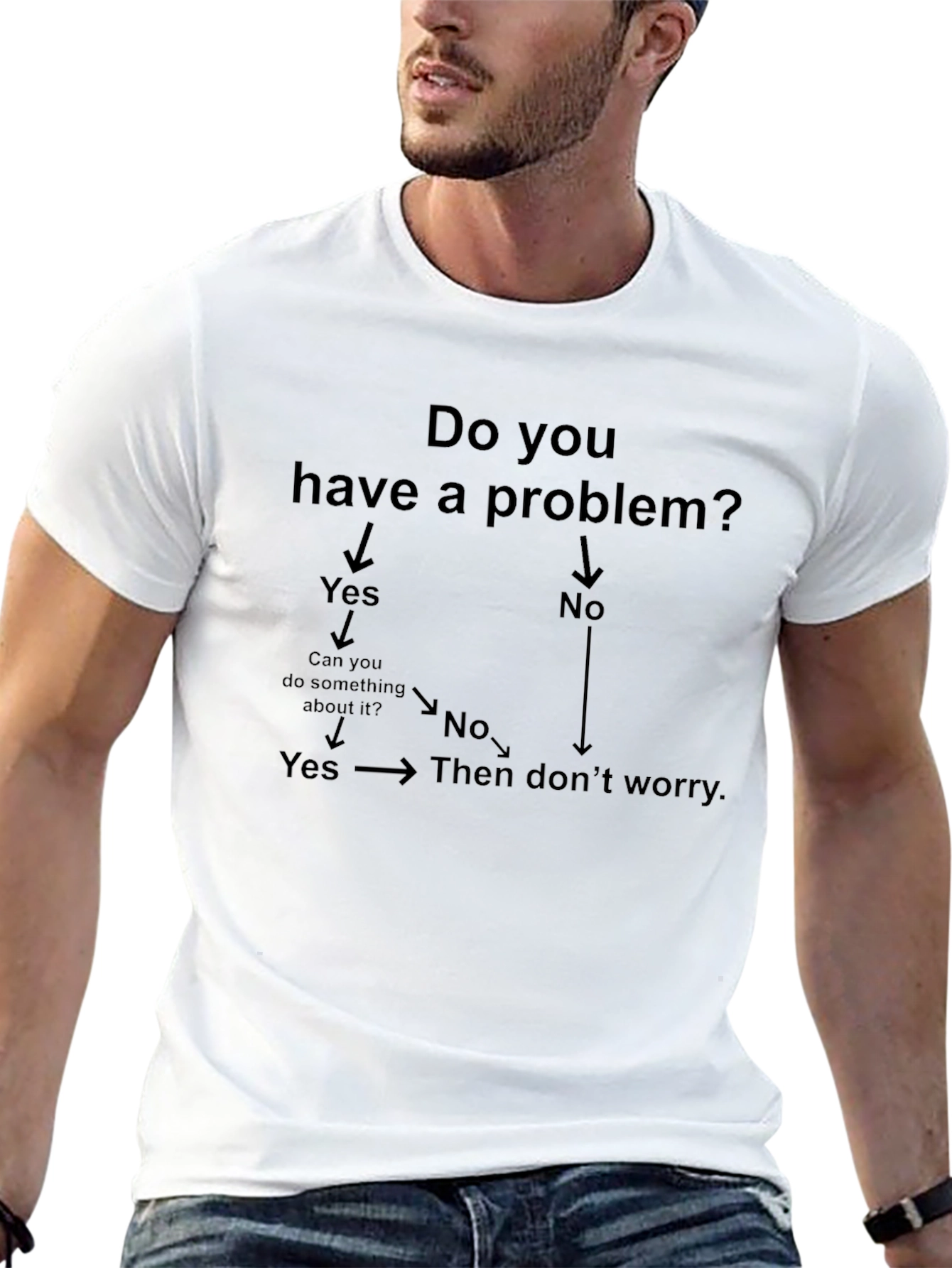 Problem Solving T-Shirt - Funny Flowchart Tee