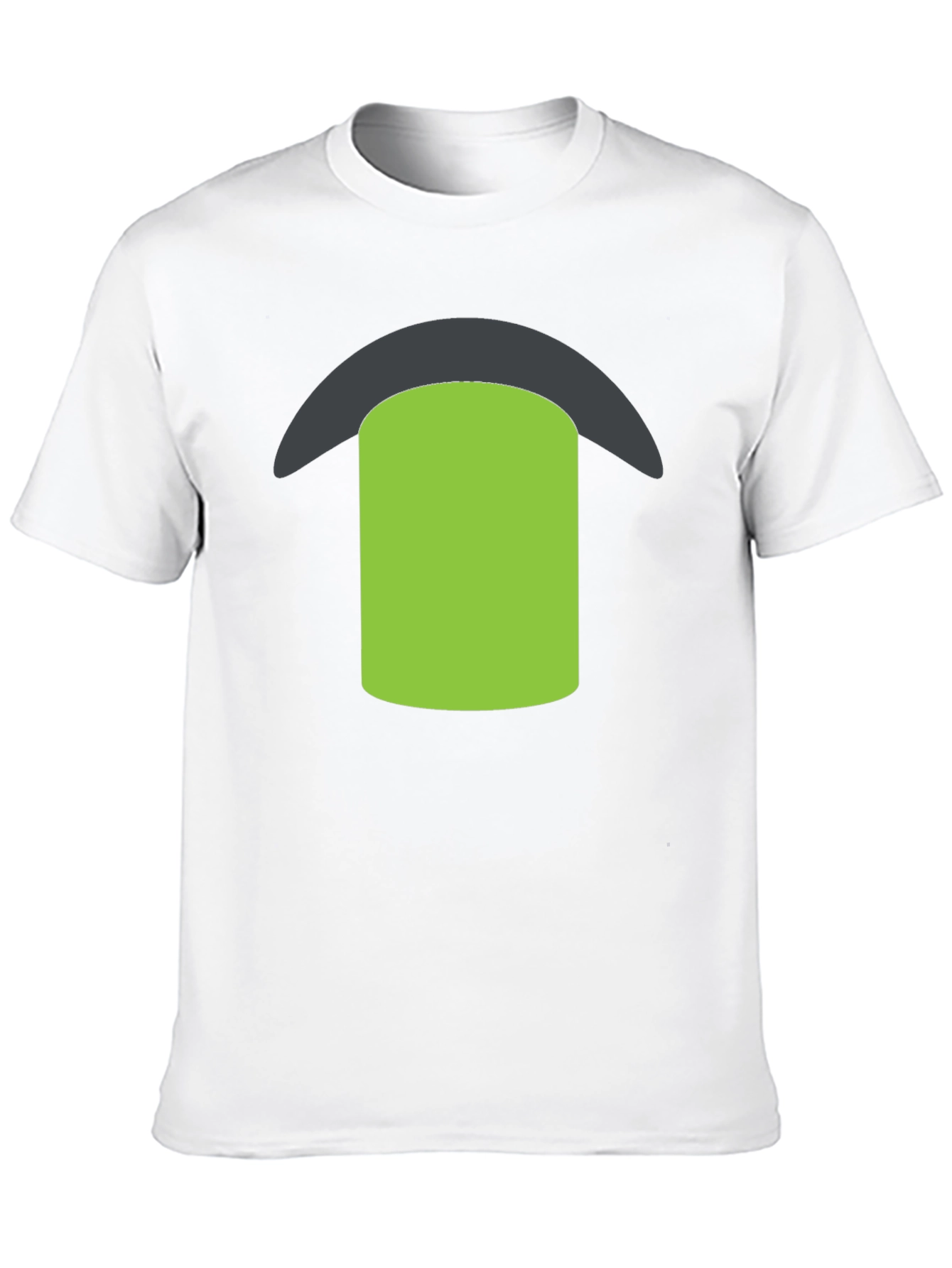 Black Tee with Green & Gray Graphic