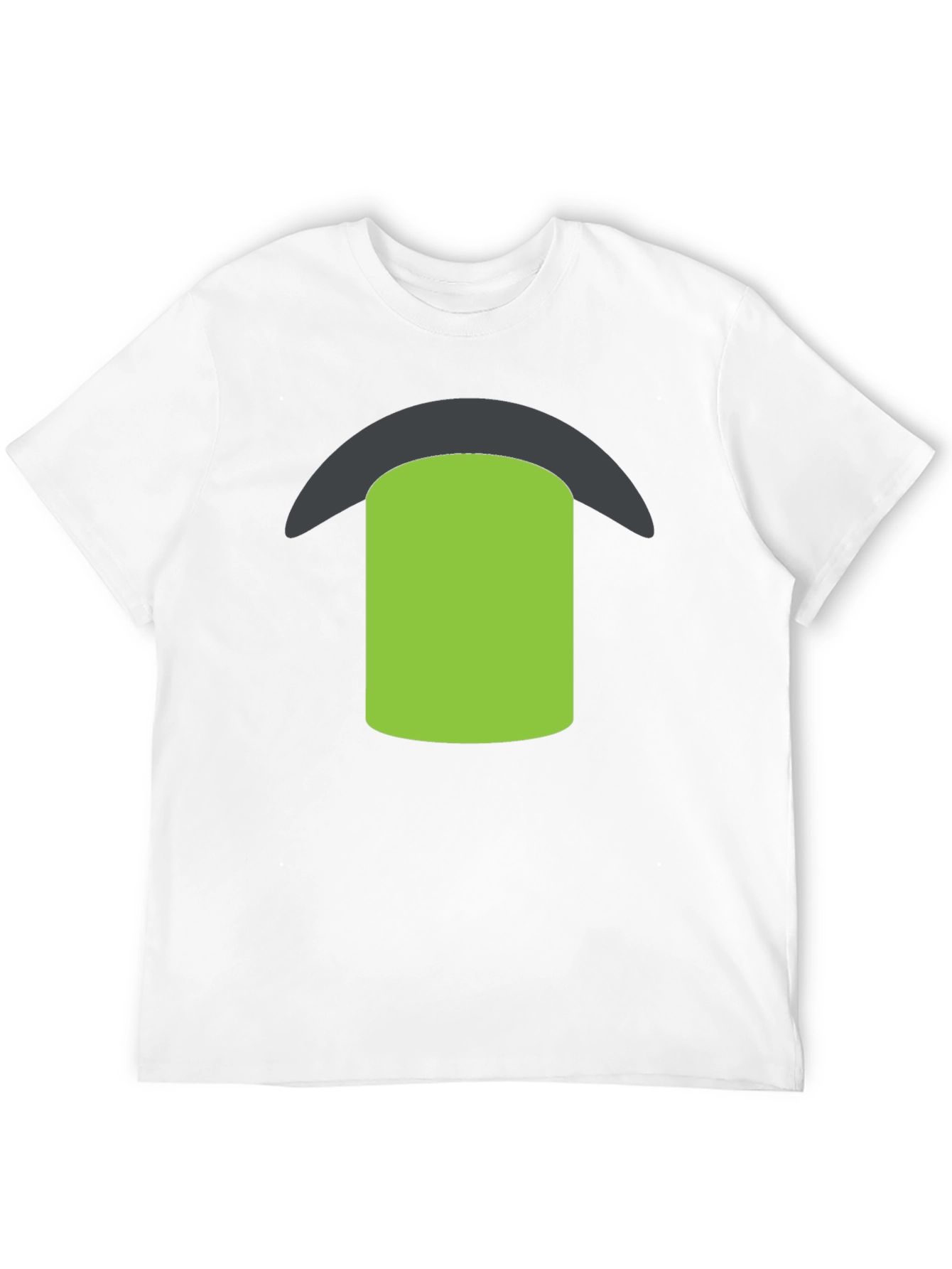 Black Tee with Green & Gray Graphic