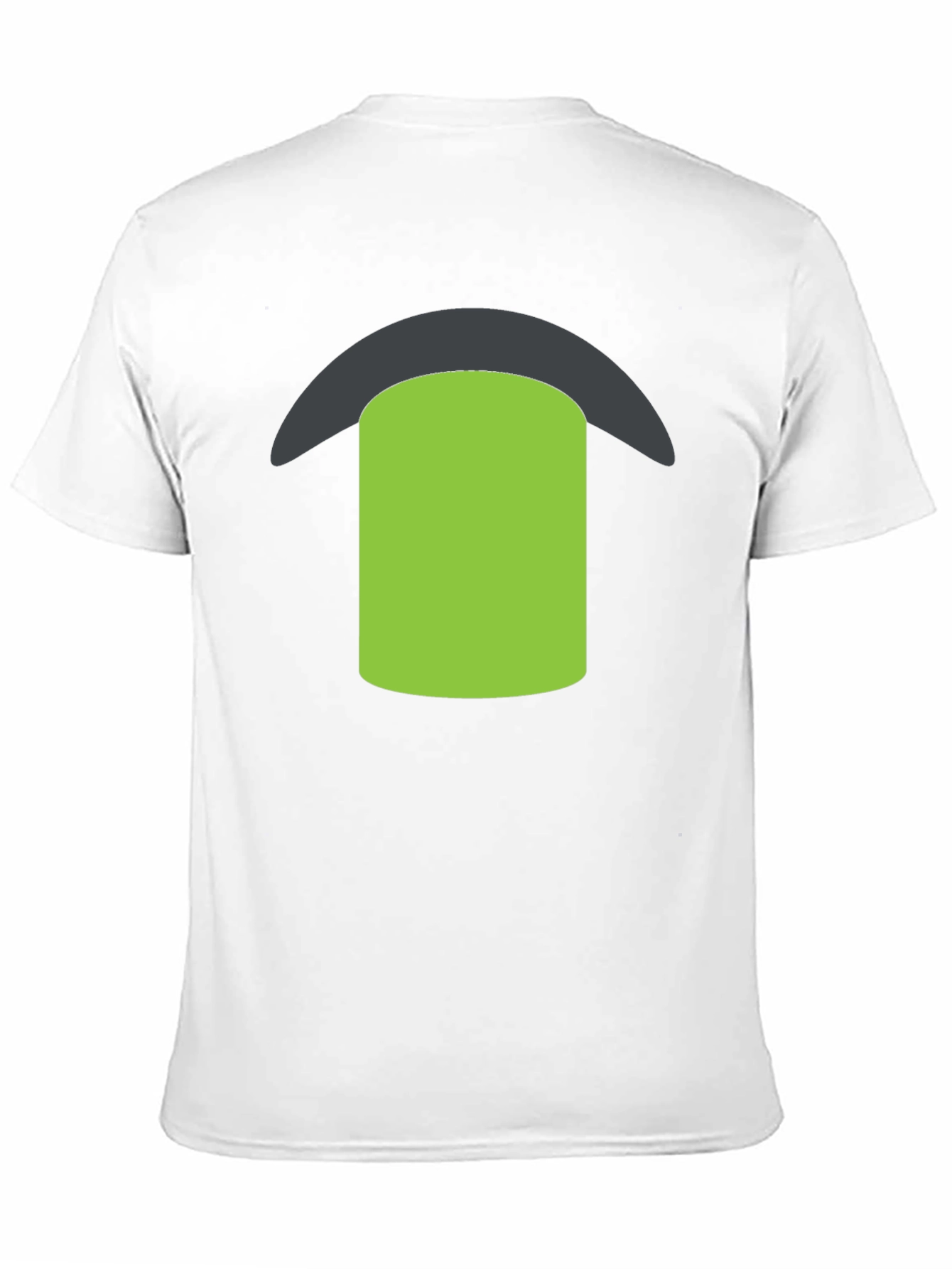 Black Tee with Green & Gray Graphic