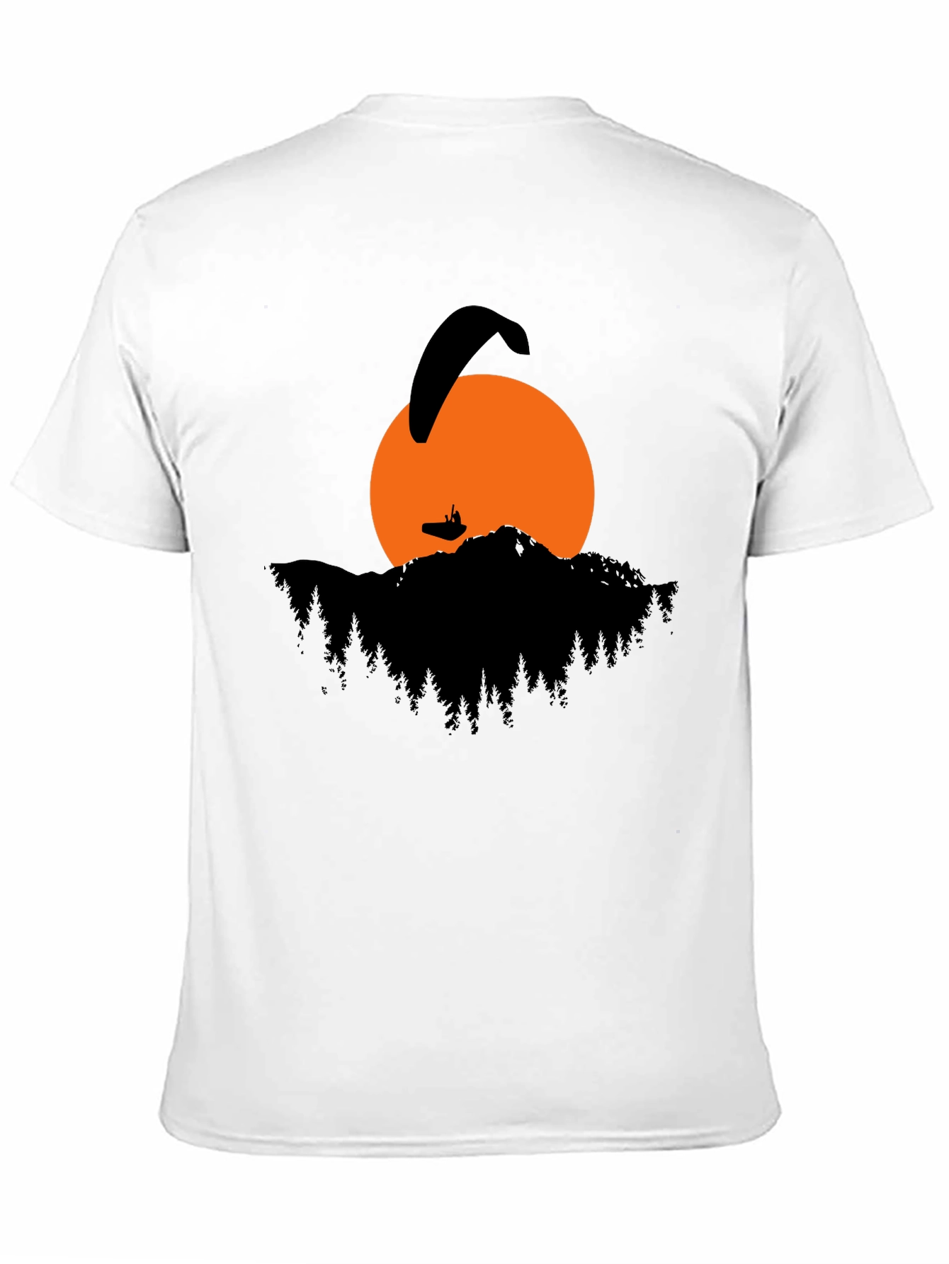 Paragliding Sunset Graphic T-Shirt