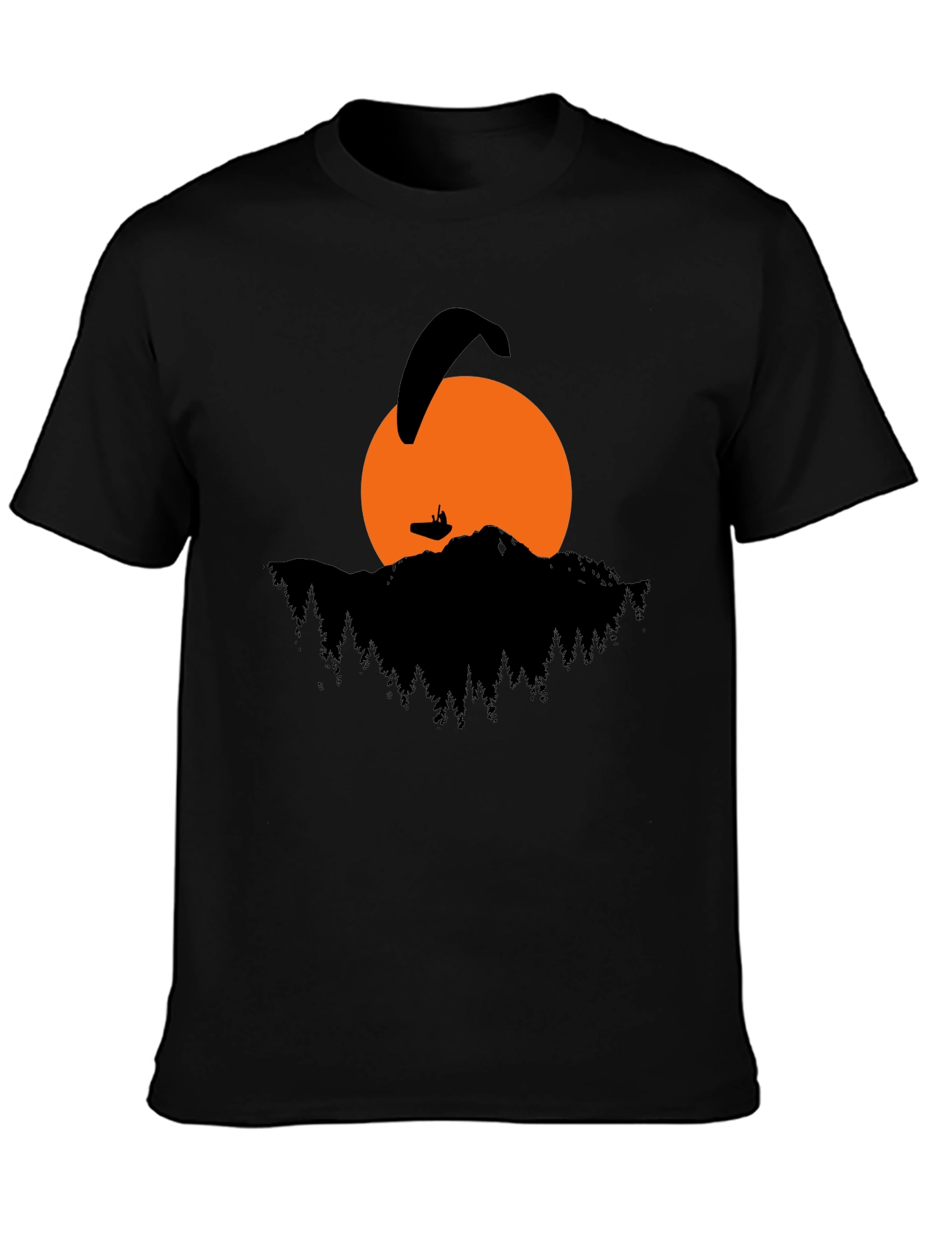 Paragliding Sunset Graphic T-Shirt