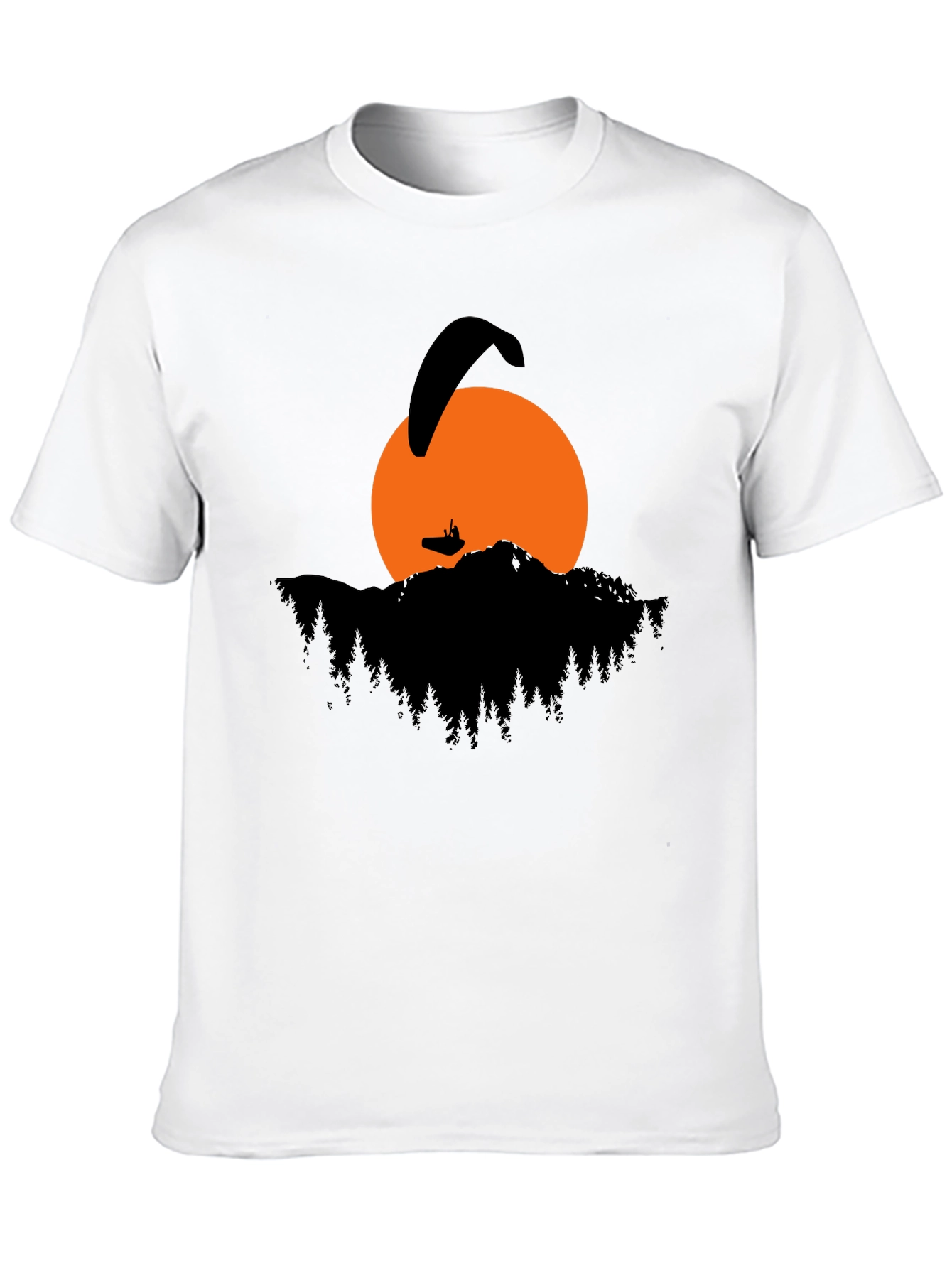 Paragliding Sunset Graphic T-Shirt