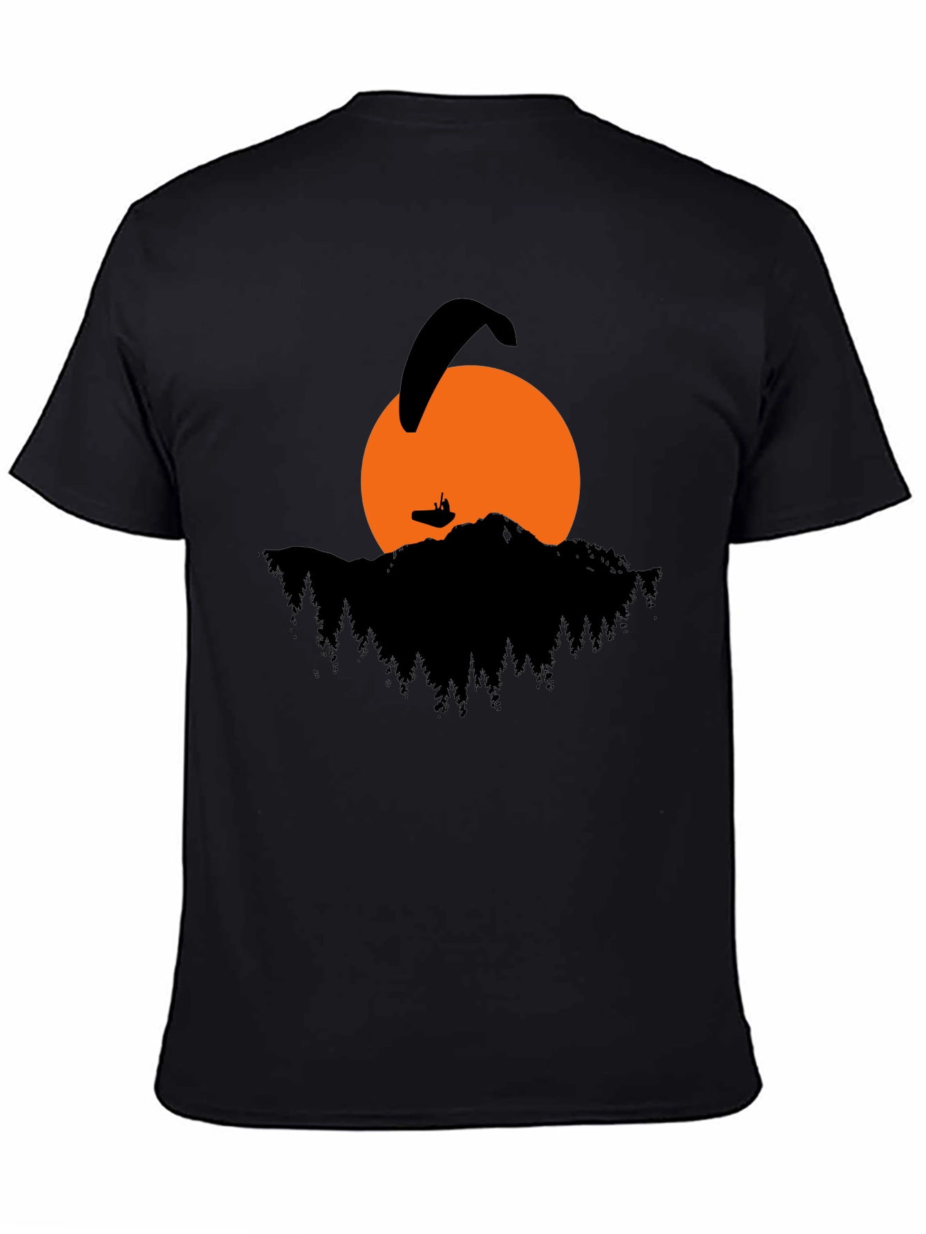 Paragliding Sunset Graphic T-Shirt