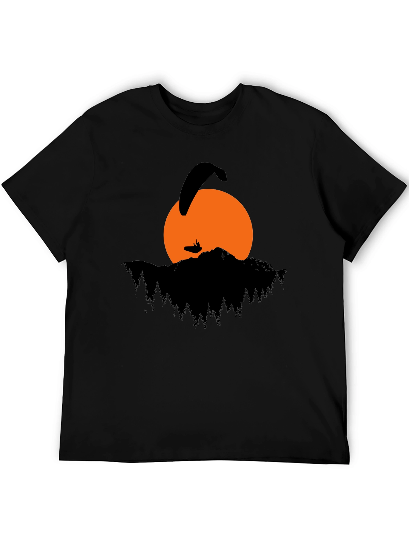 Paragliding Sunset Graphic T-Shirt