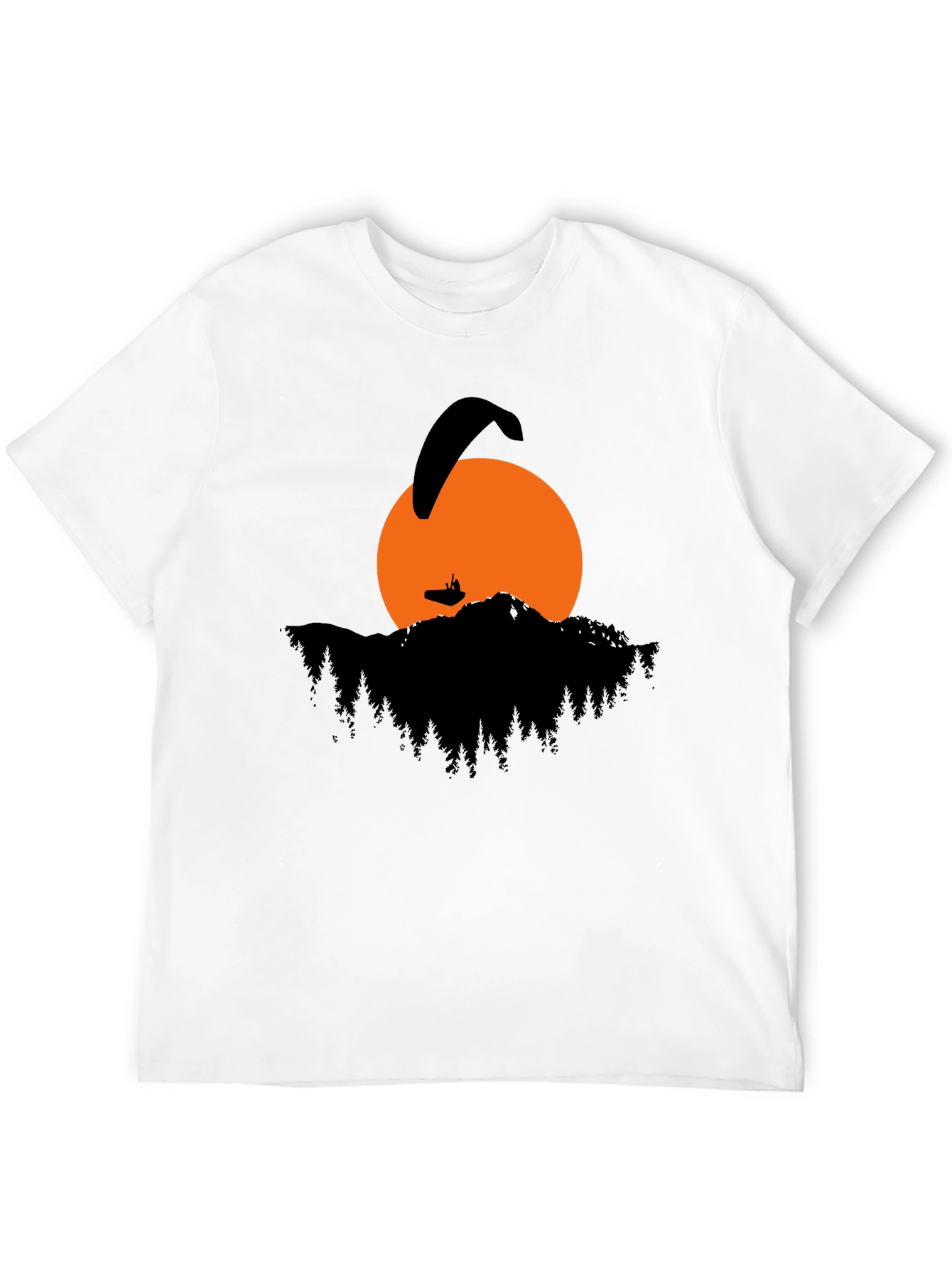 Paragliding Sunset Graphic T-Shirt