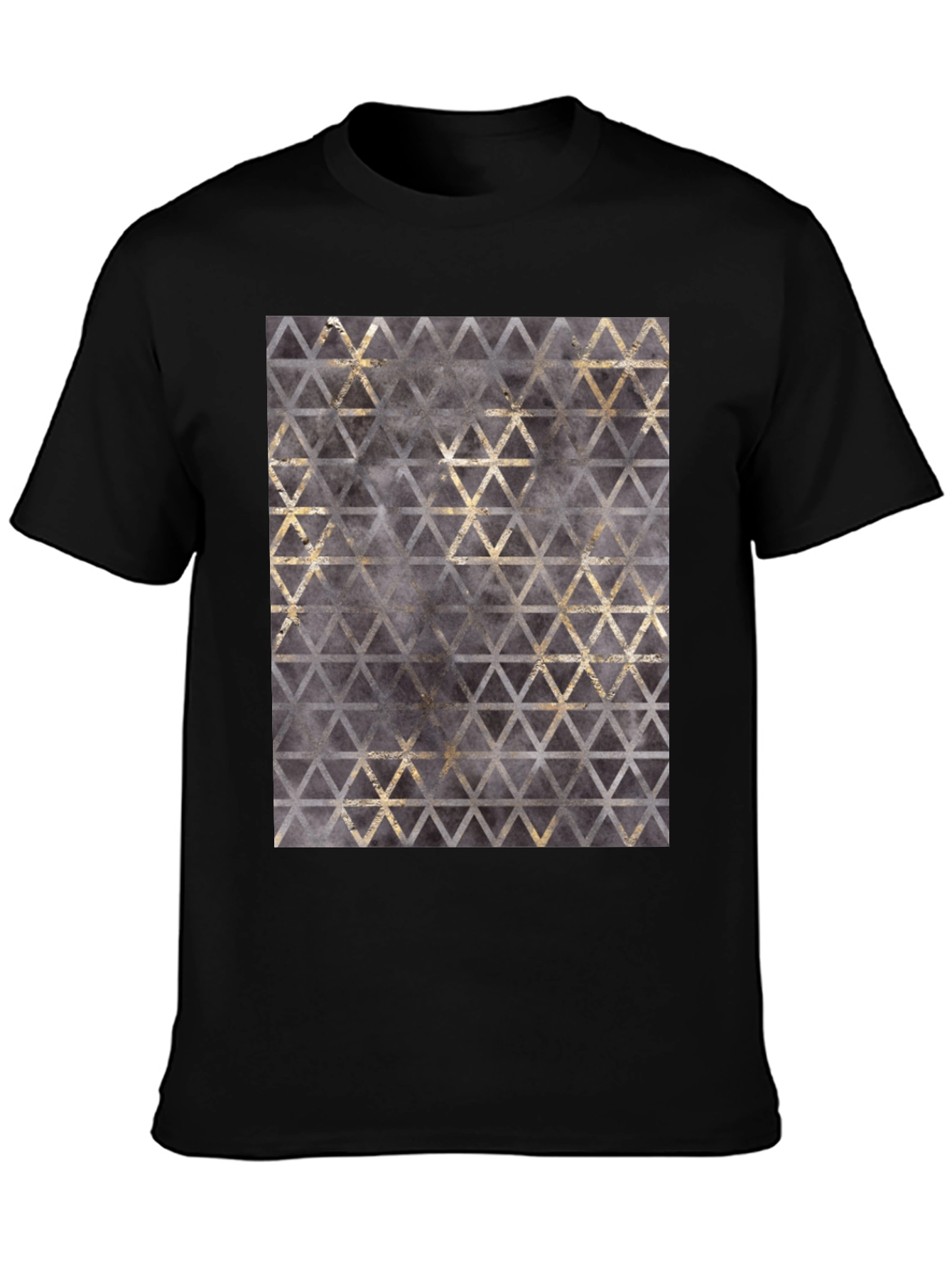 Geometric Triangle Print T-Shirt