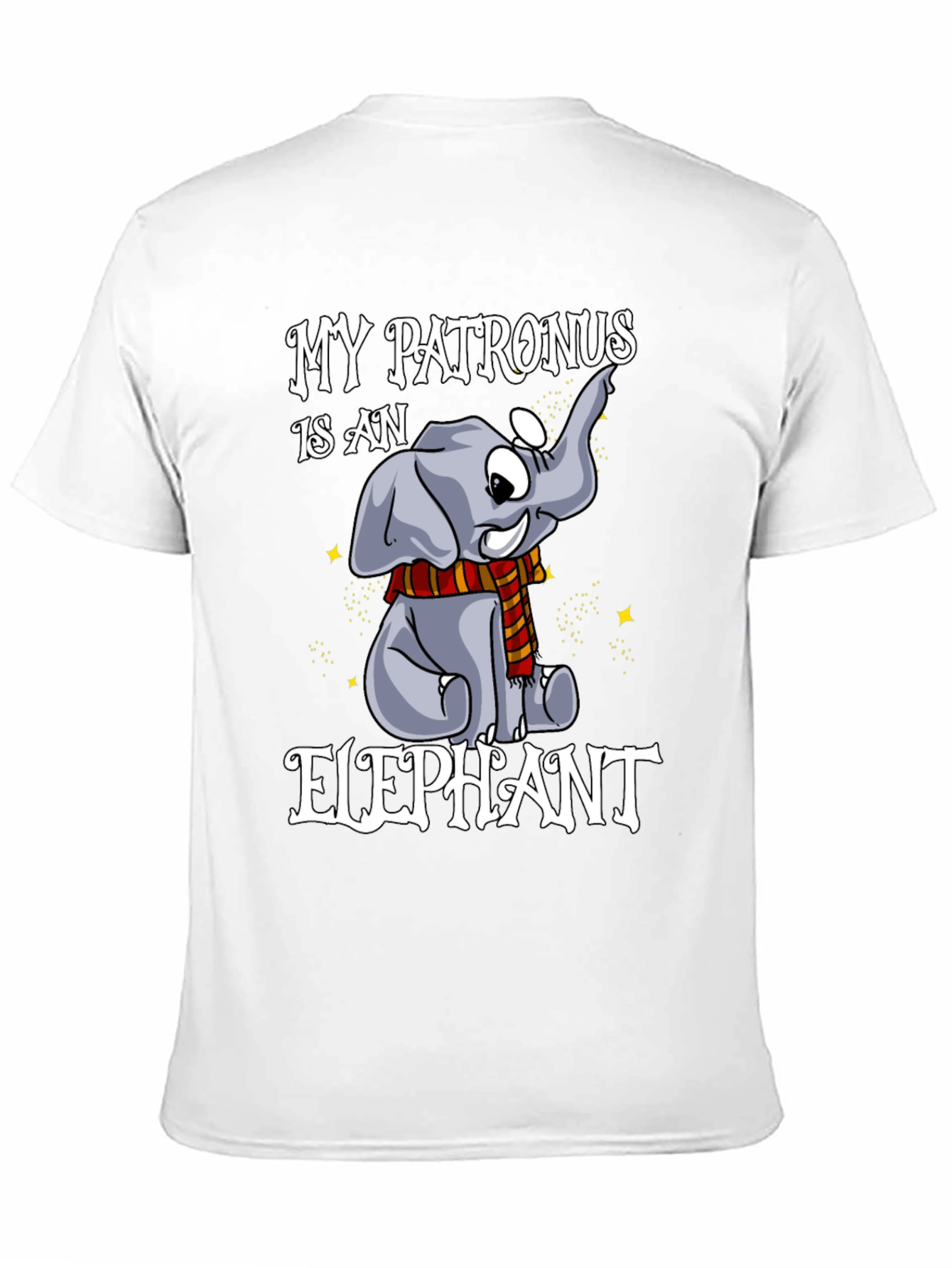 My Patronus Is An Elephant Black T-Shirt