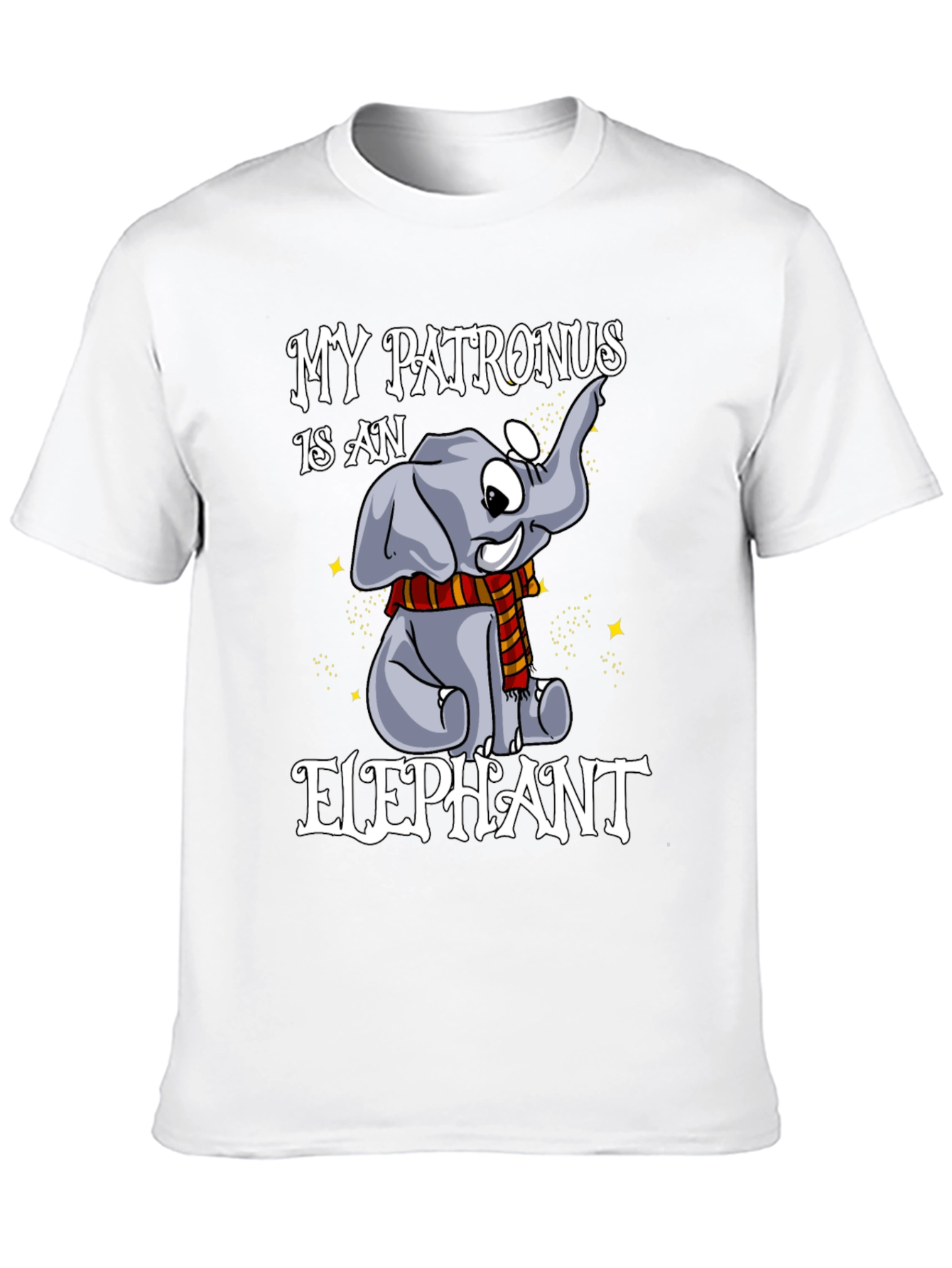 My Patronus Is An Elephant Black T-Shirt
