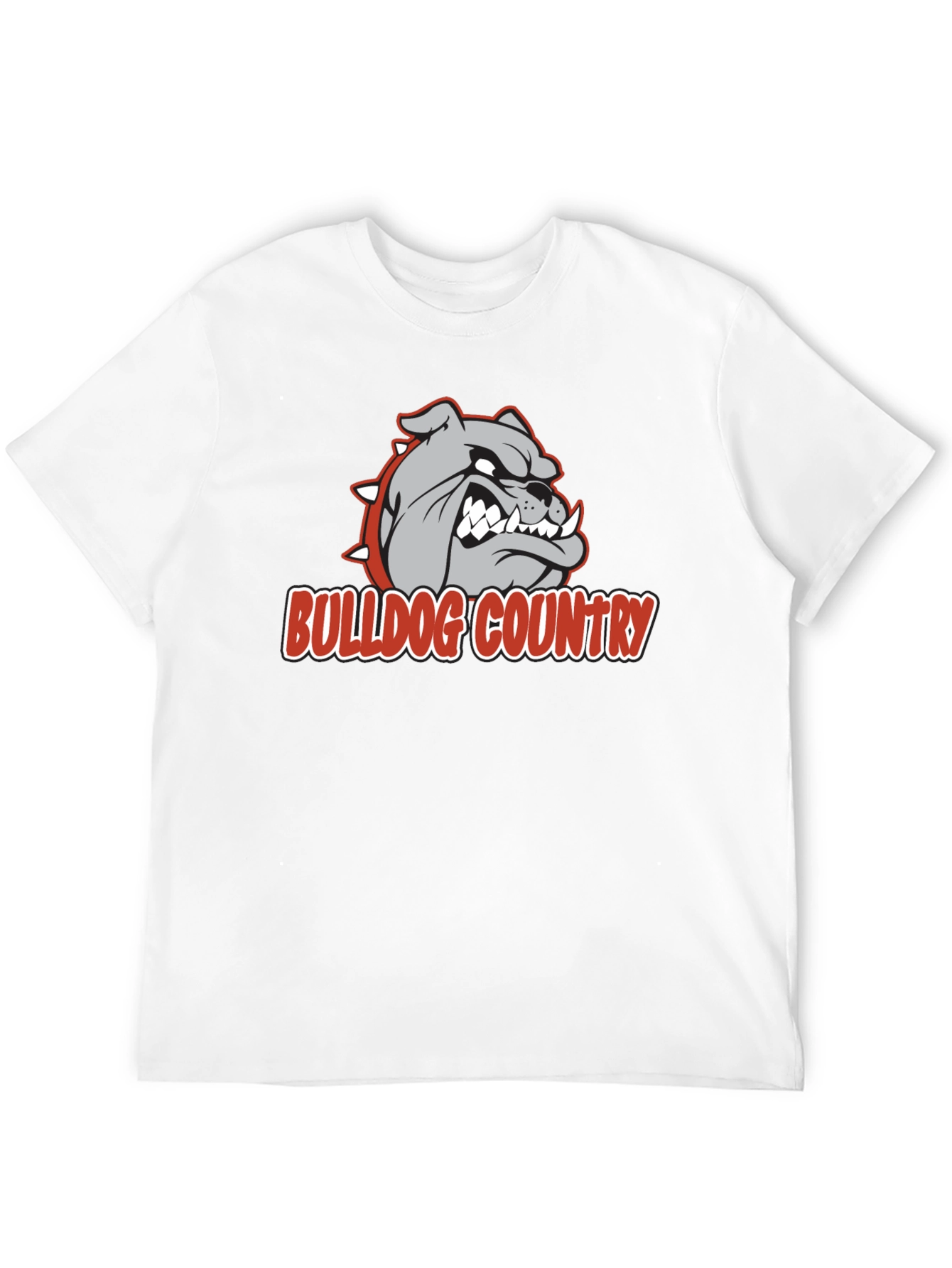 Bulldog Country Graphic T-Shirt - Black Cotton Tee