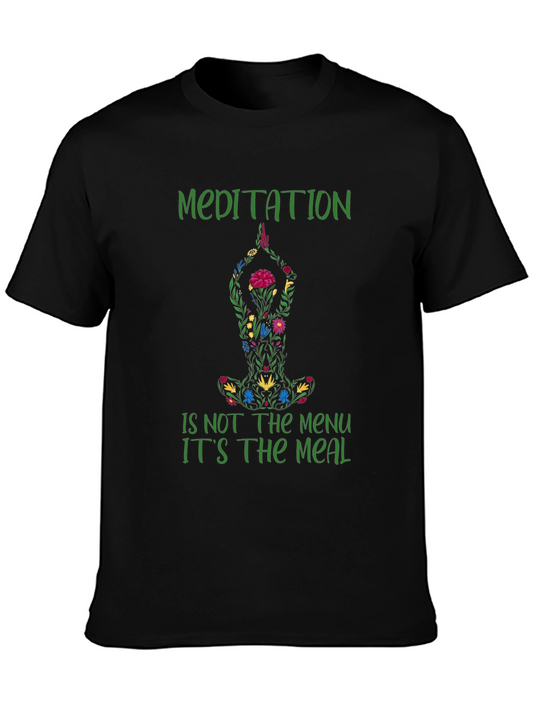 Meditation Meal T-Shirt - Relax & Nourish Your Soul
