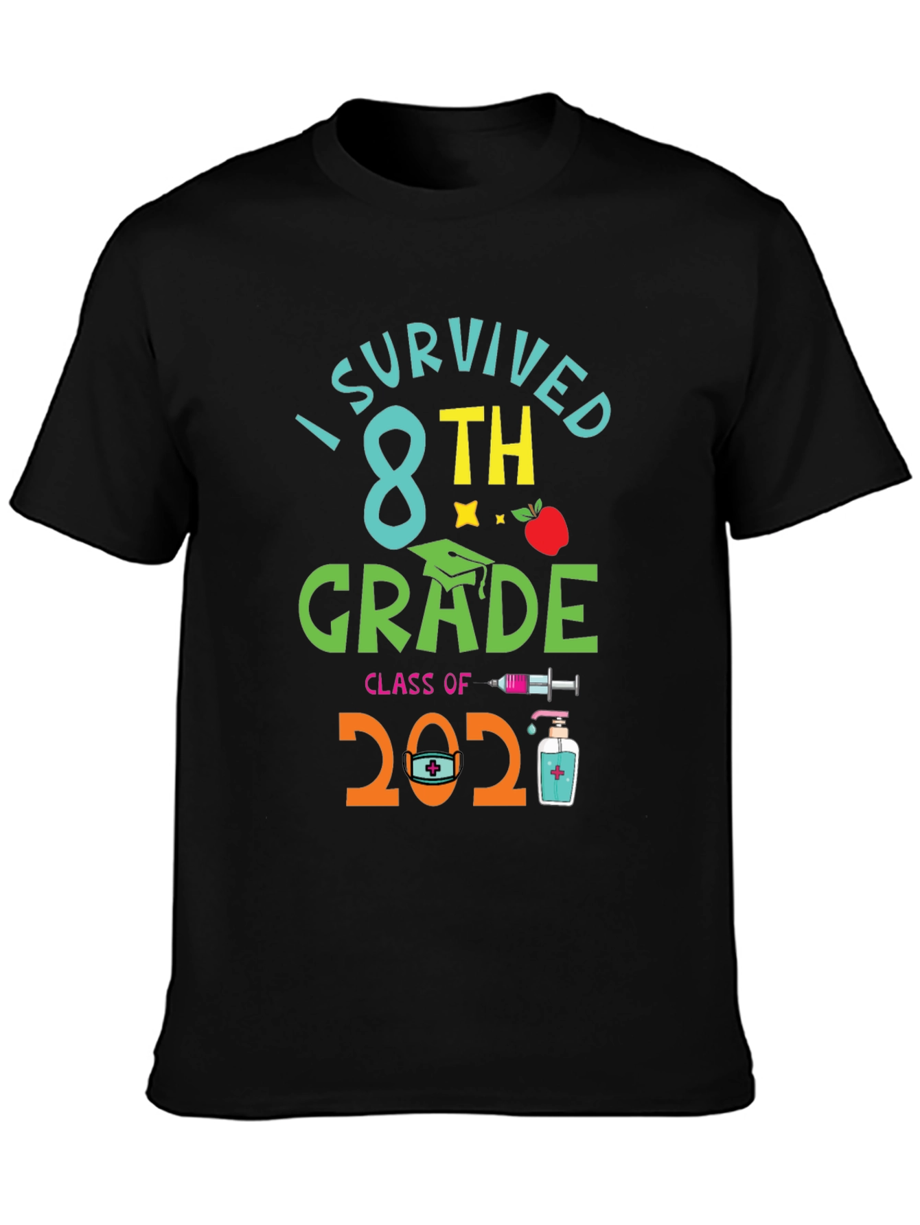 I Survived 8th Grade Class of 2021 T-Shirt