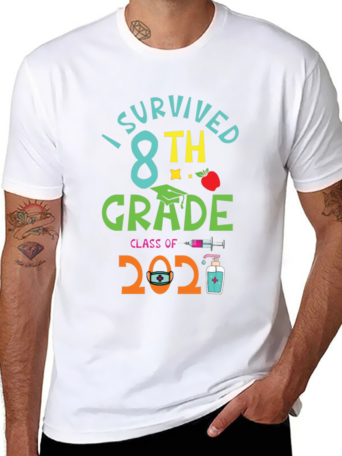 I Survived 8th Grade Class of 2021 T-Shirt