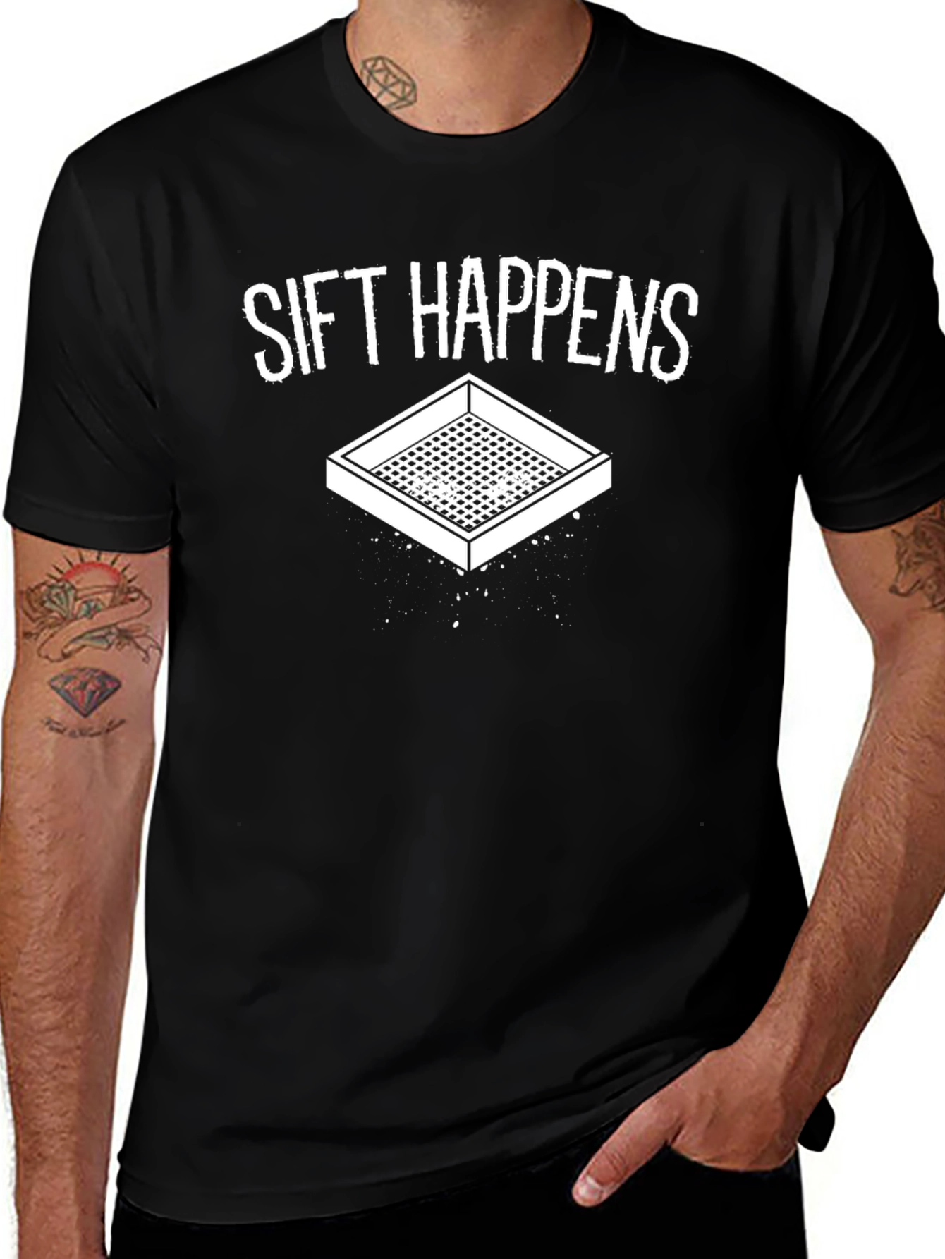 Sift Happens Funny Graphic Tee