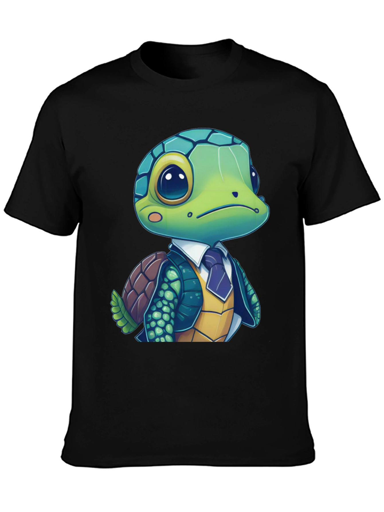 Turtle in Suit Graphic Tee - Premium Cotton Blend