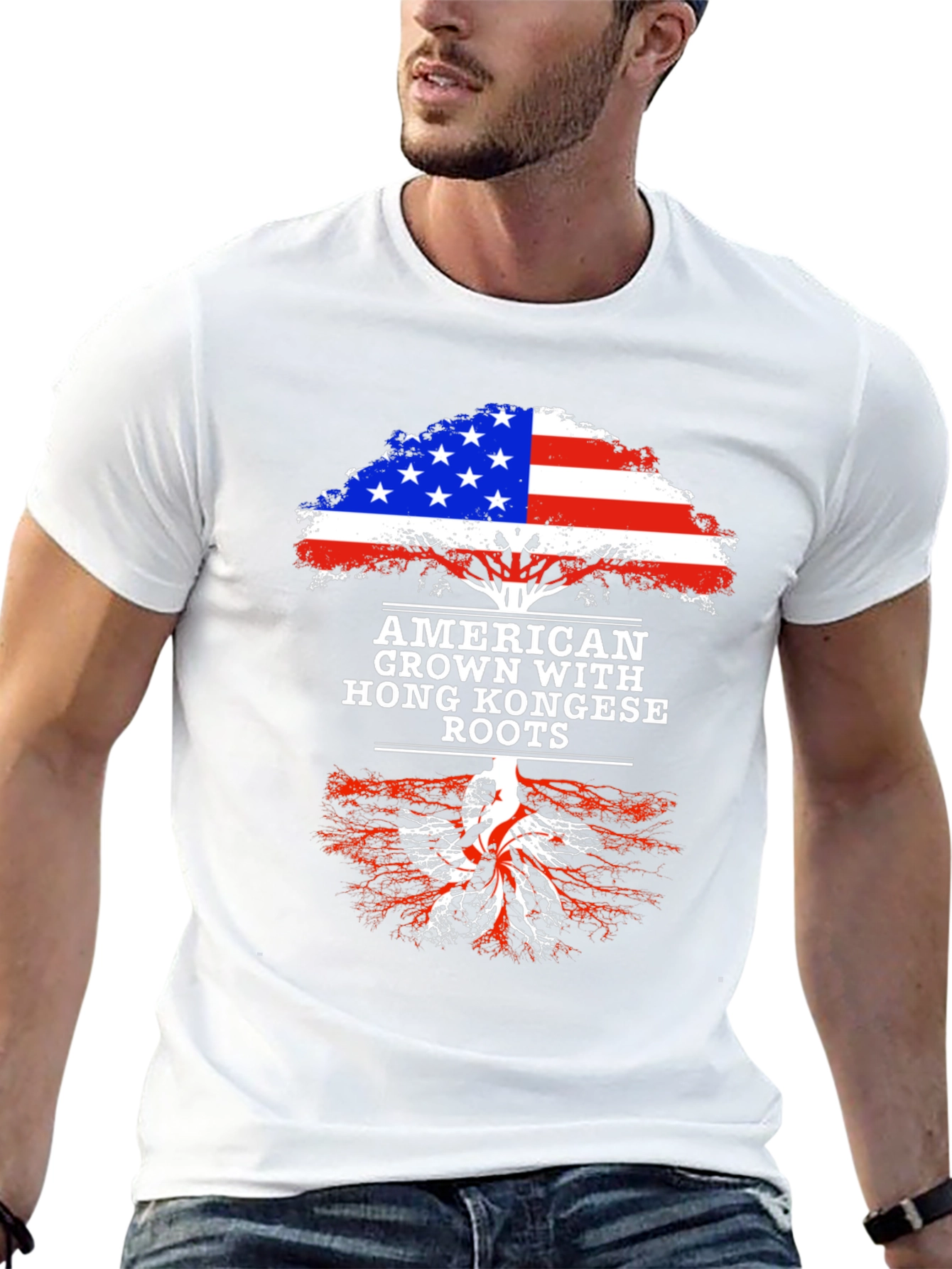 American Grown with Hong Kong Roots T-Shirt