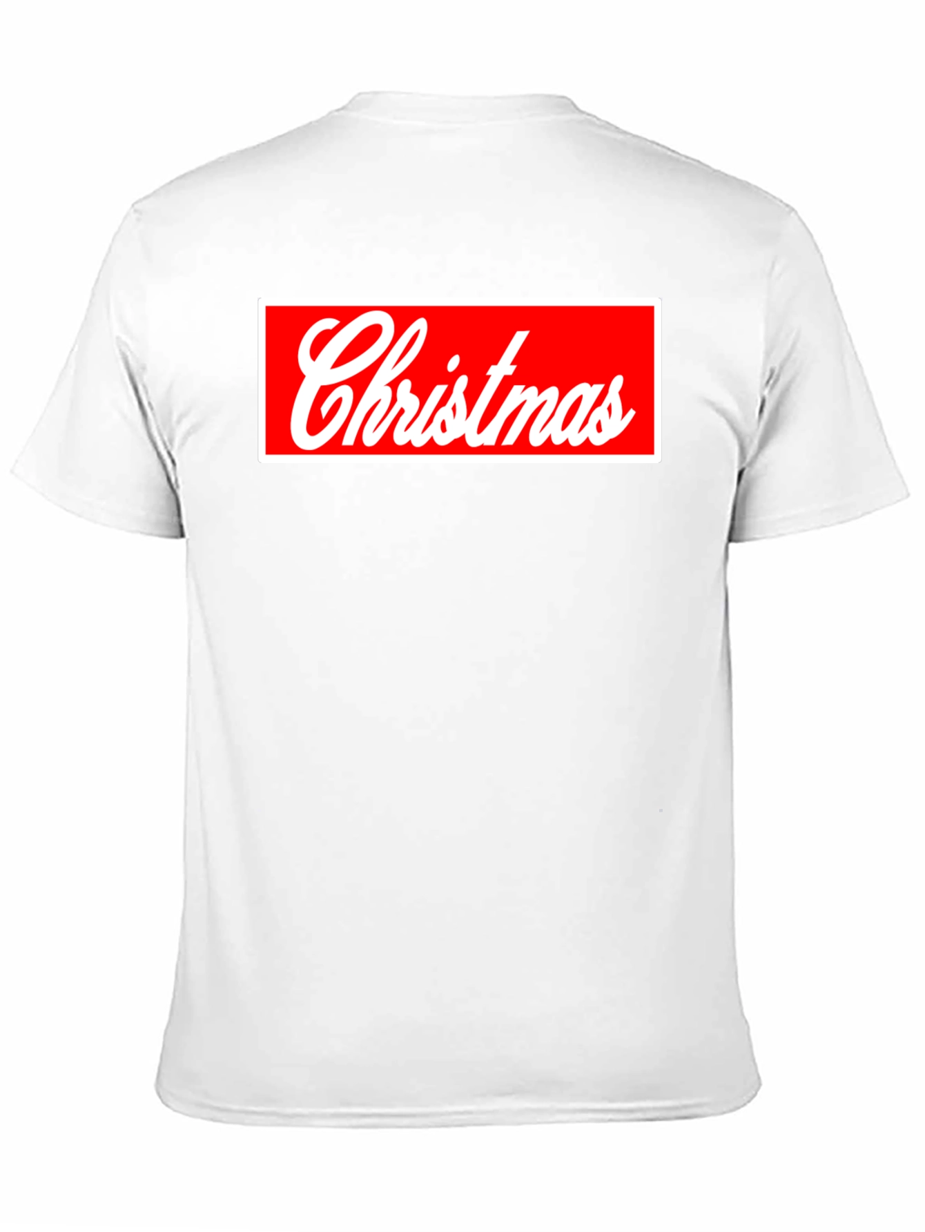 Christmas Red Box Logo Black Tee