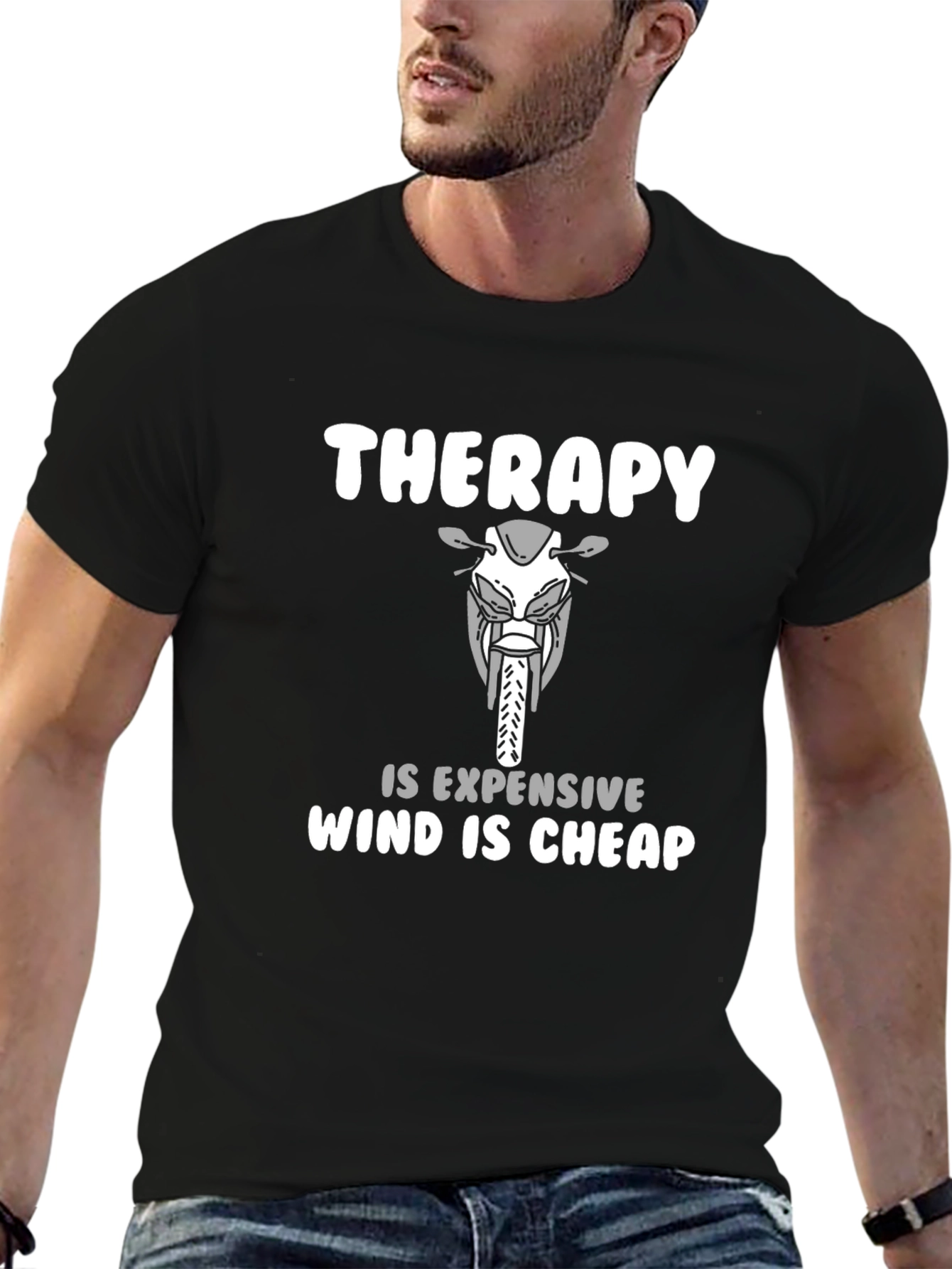 Therapy is Expensive Wind is Cheap Graphic Tee